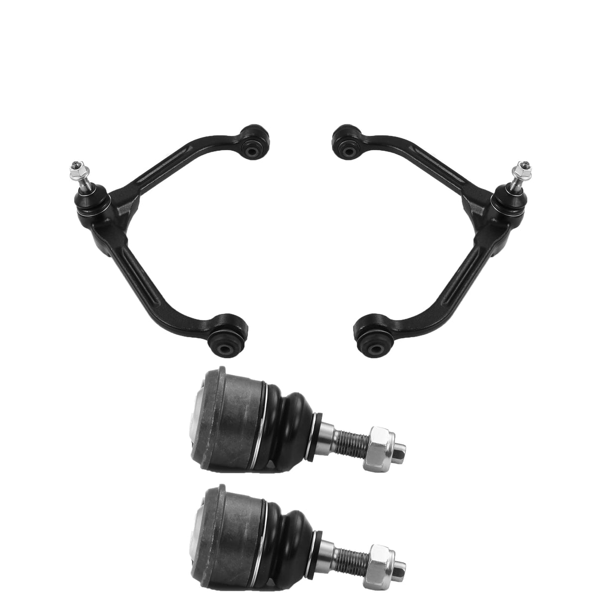 Metrix Premium Chassis Parts - 4 Pc Front Lower & Upper Control Arm & Ball Joint Kit Fits 2002-2007 Jeep Liberty, Replacement Rk
