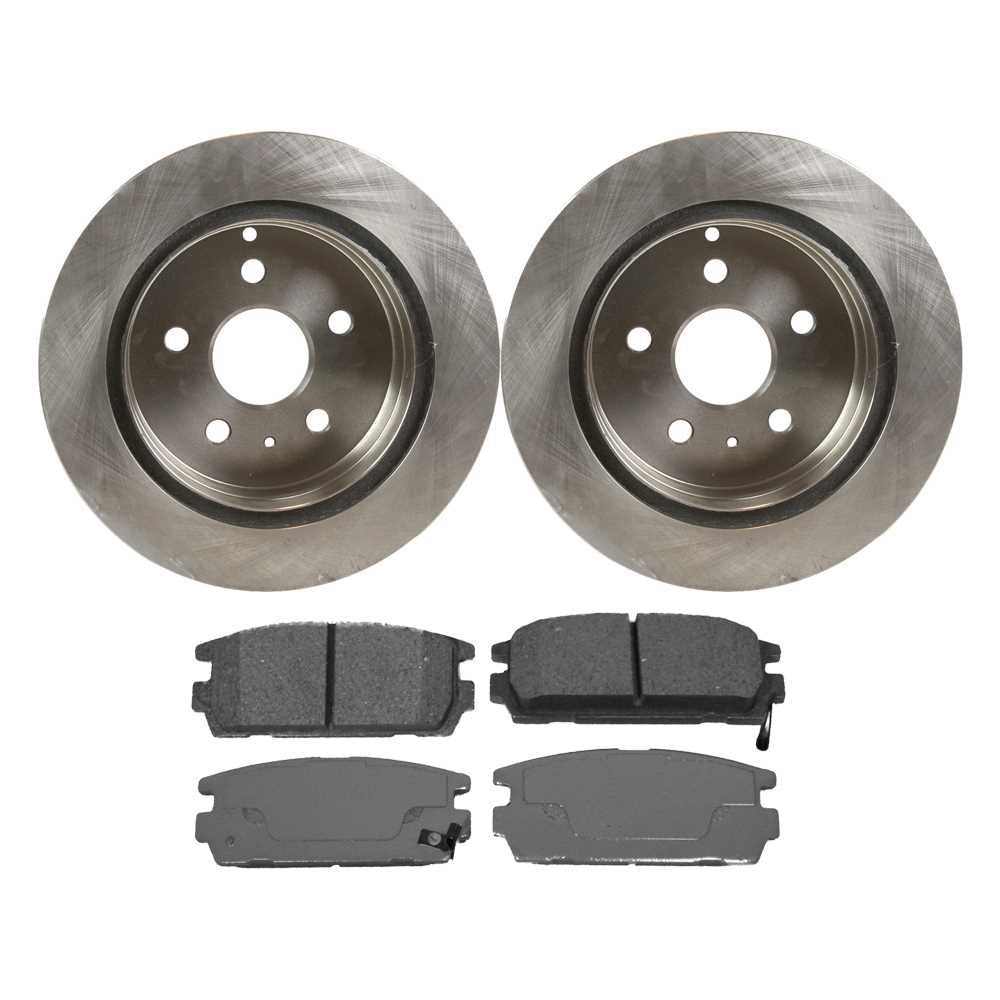 Autoshack Rear Brake Kit Rotors And Ceramic Pads Pair Of 2 Driver And Passenger Side Replacement For 2010-2017 Chevrolet Equinox 2010-2017 Gmc Terrain 2.4L 3.0L 3.6L V6 4Wd Awd Fwd Cbo651801275Ceq
