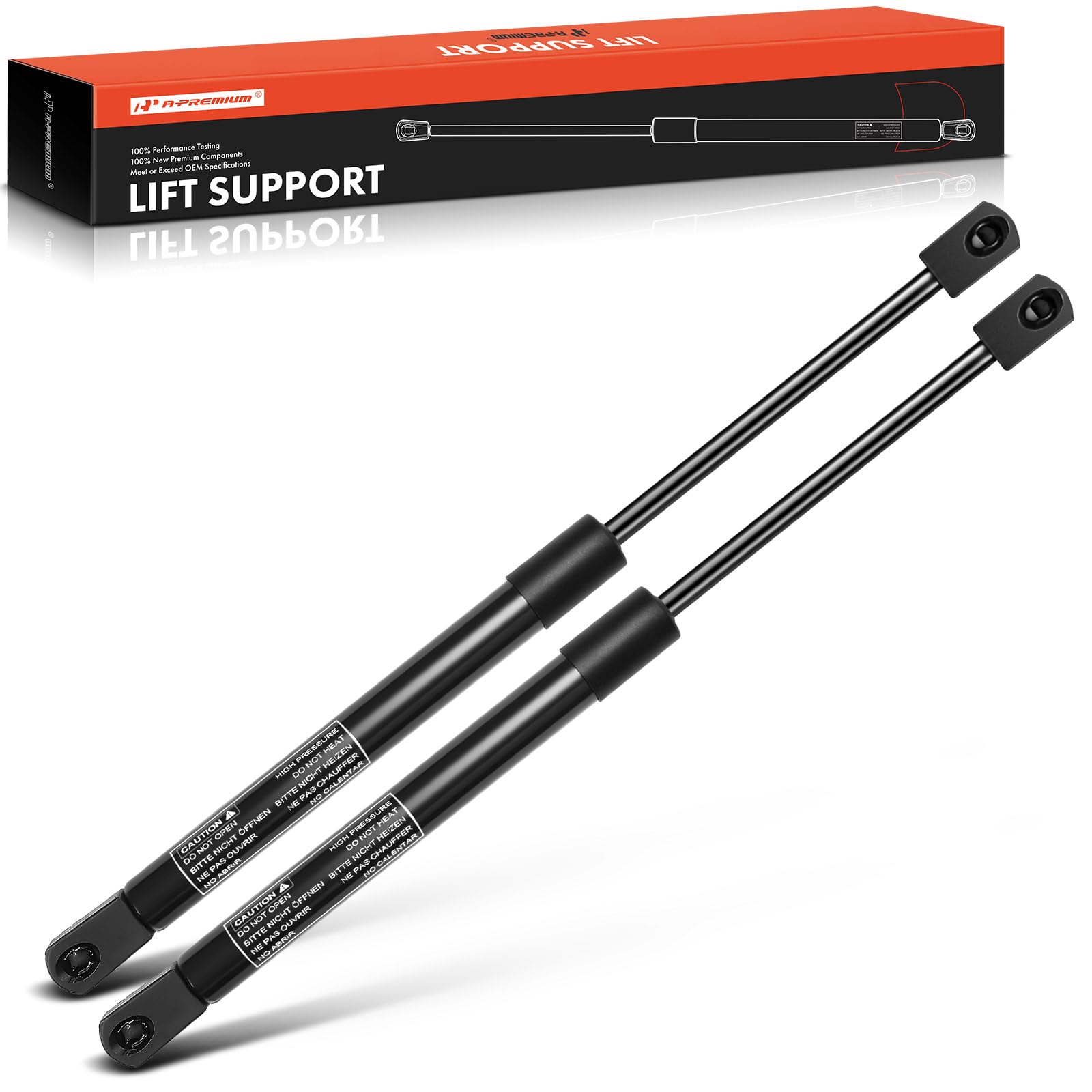 A-Premium Rear Window Glass Lift Supports Shock Struts Compatible With Gmc, Chevrolet & Cadillac Models - Yukon Xl 1500 2500 Sub