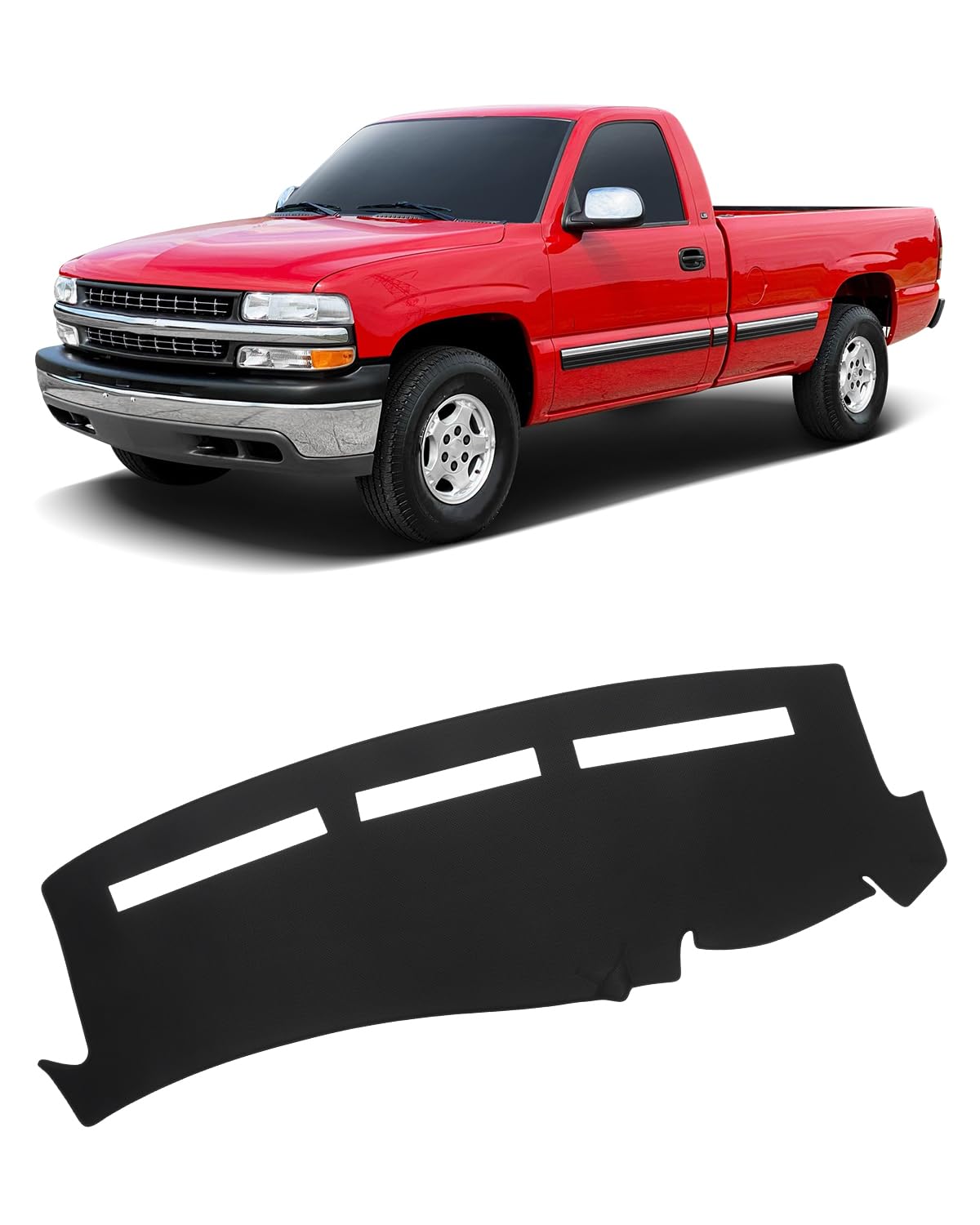 Fiilines Dash Cover For 1999-2006 Gmc Sierra/Chevrolet Silverado, 2000-2006 Gmc Yukon Xl/Chevy Suburban Tahoe Avalanche, Dashboa
