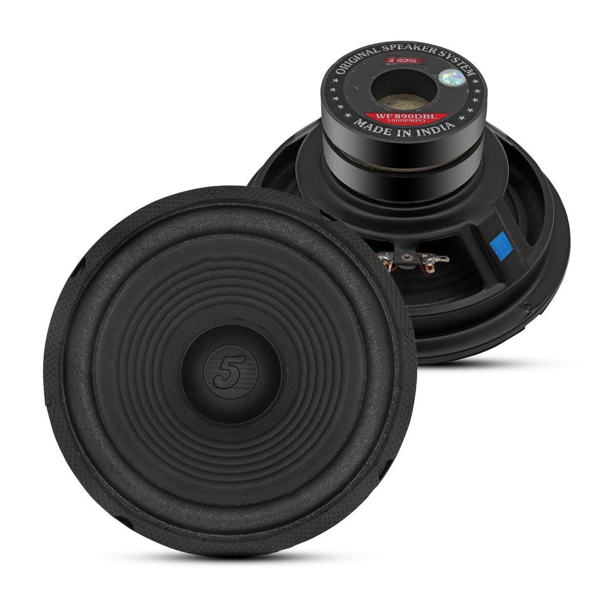 5 CORE 8 Inch Subwoofer 1000W PMPO 4 Ohm Car Bass Sub Woofer Replacement Speaker w 1' Voice Coil Bocinas para Carro WF 890 DBL