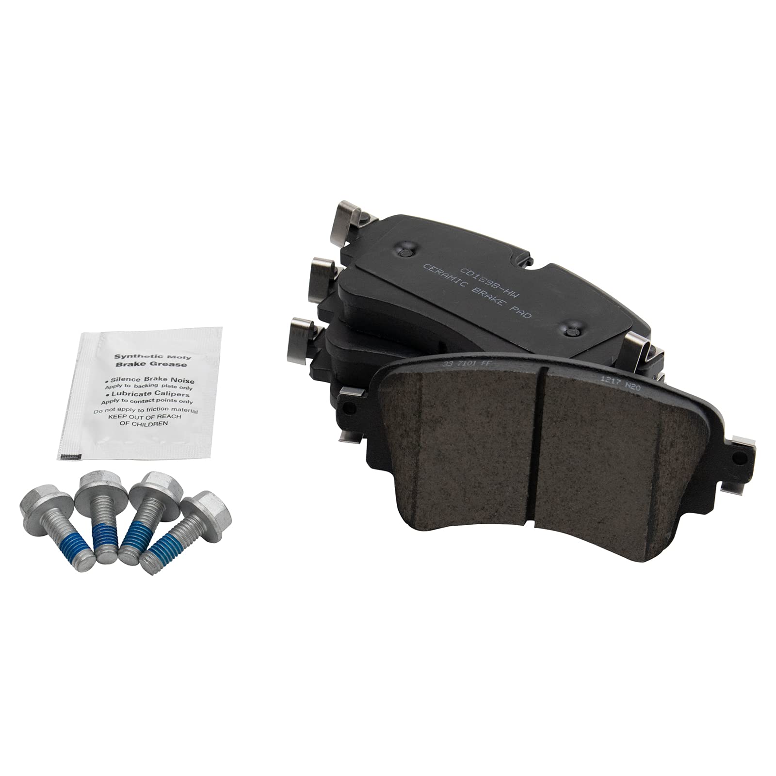 Trq Rear Brake Pad & Rotor Kit Brake Pads Brake Rotor Ceramic Compatible With 2017-2018 Audi A4 2017-2019 A4 Allroad A4 Quattro
