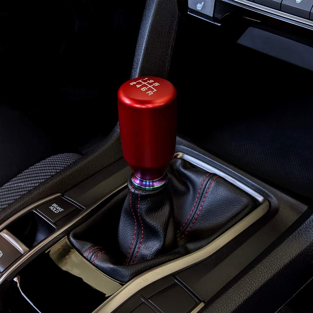 Acuity Esco-T6 Shift Knob In Satin Red Anodized Finish (M10X1.5 Thread)