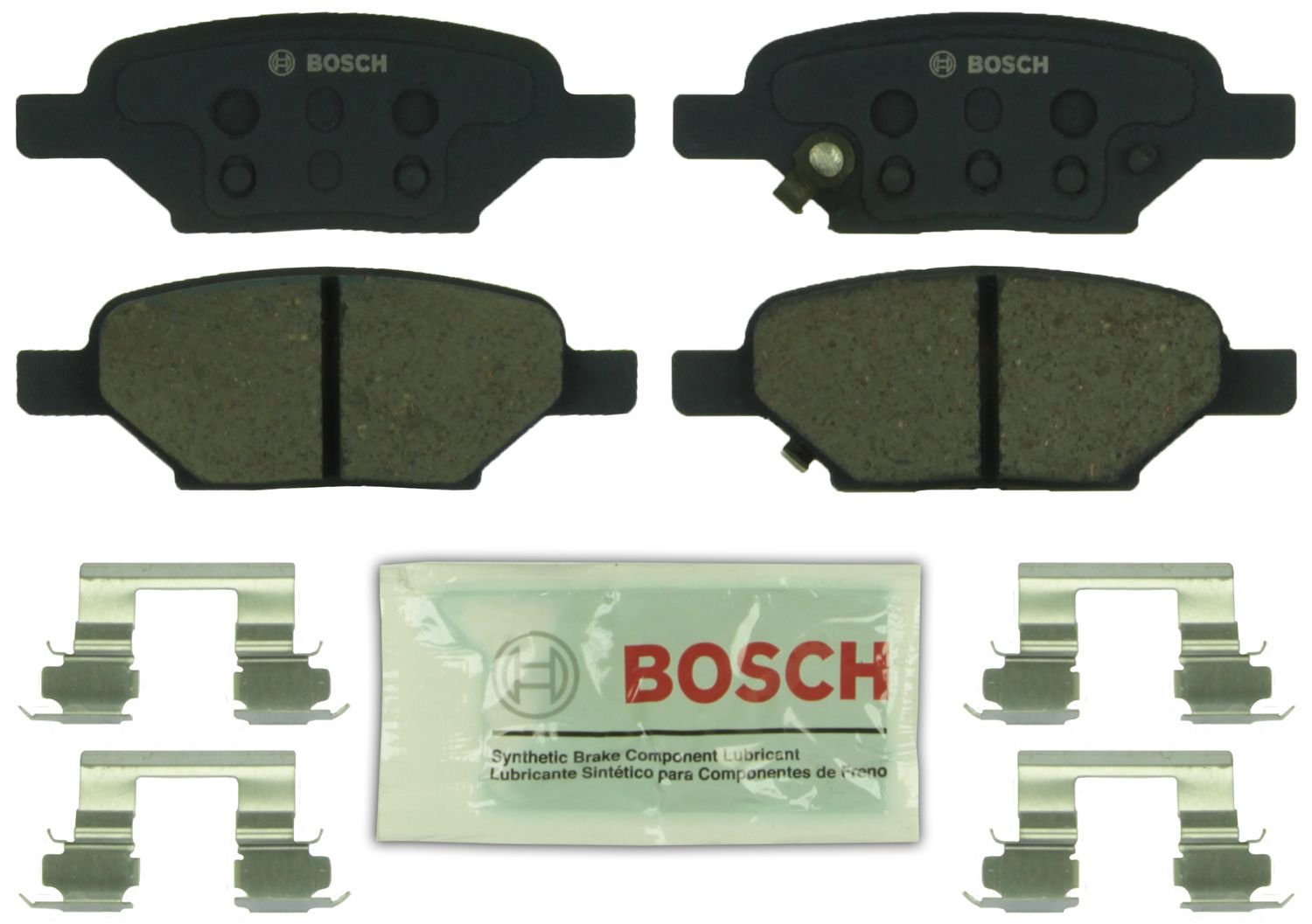 Bosch Bc1033 Quietcast Premium Ceramic Disc Brake Pad Set - Compatible With Select Chevrolet Cobalt, Hhr, Malibu; Pontiac G5, G6
