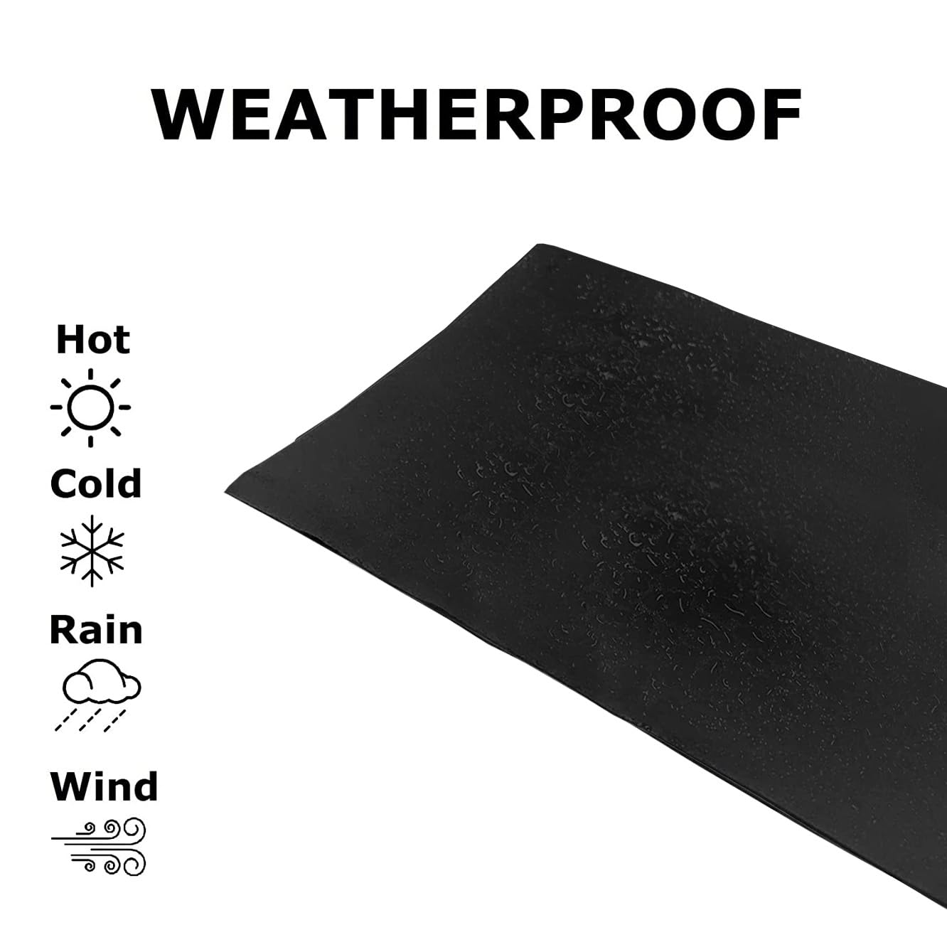 FastSeal RV Roof Tape, 4'' x 10' Black - UV-Resistant Camper Roof Sealant, Stops Leaks - Eternabond Equivalent