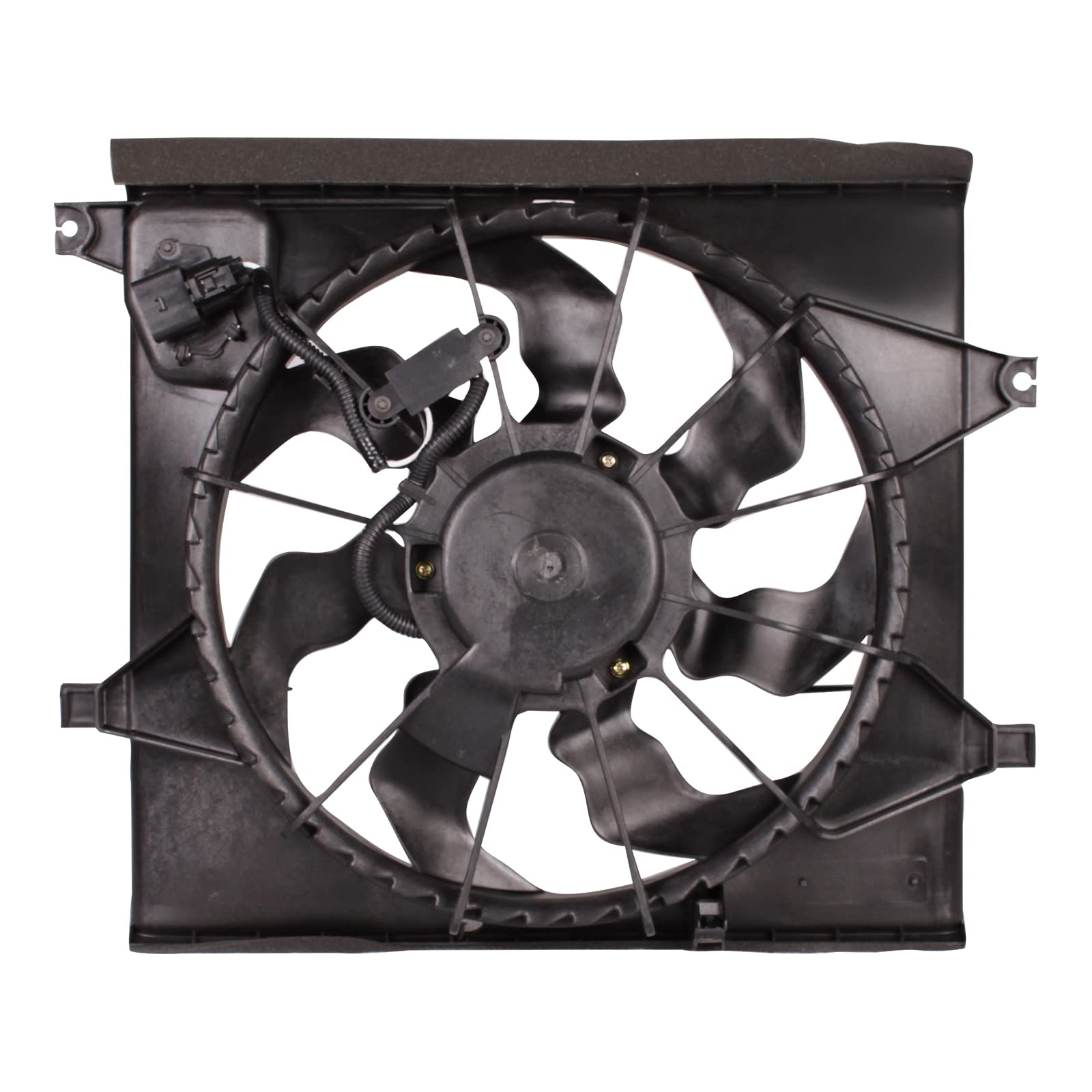 TYG OE Replacement(CAPA Quality) Cooling Fan Extra Silent for 2010-2011 Kia Soul 1.6L W/Resistor | 25380-2K000 | KI3115128 | 621