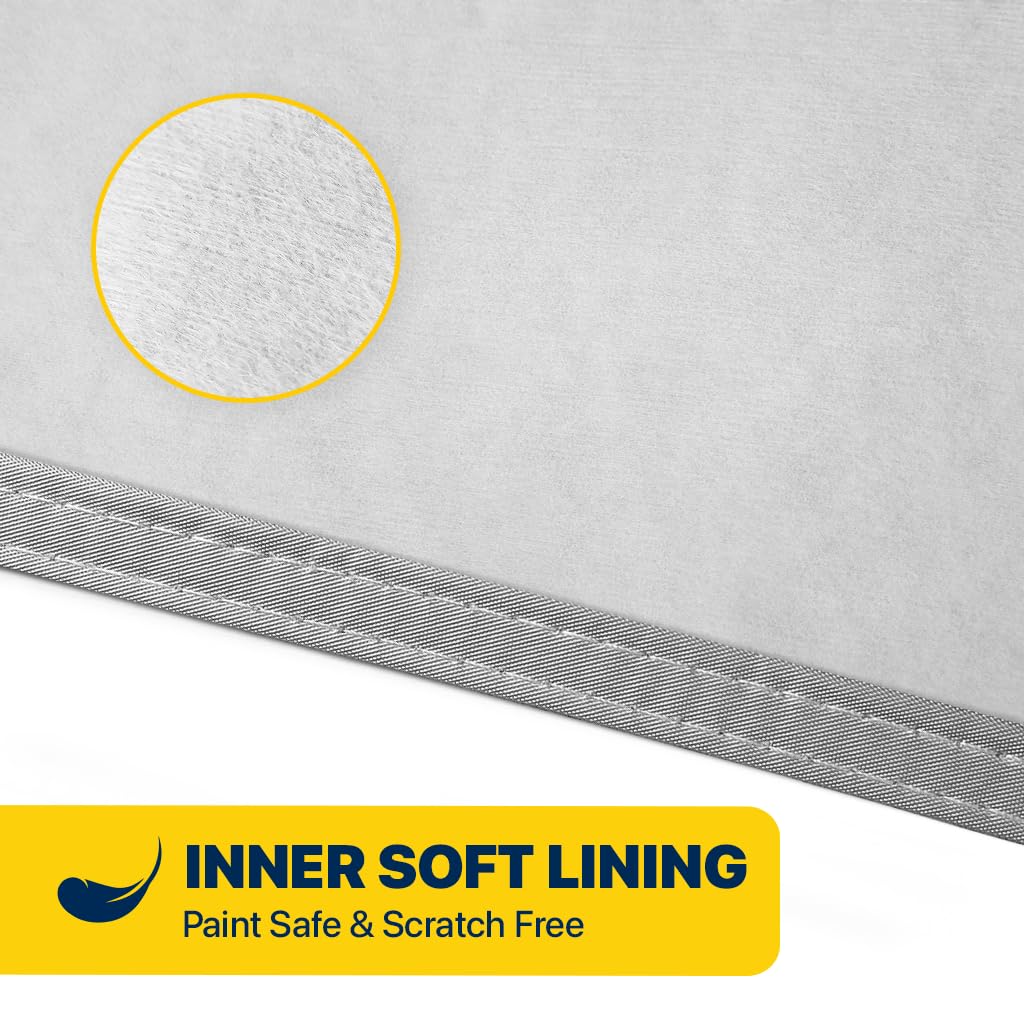 Seal Skin Covers Multi-Layer SUV Car Cover, Waterproof PEVA Outdoor Cover with UV, Snow, Rain Protection, Windproof Straps, Cott