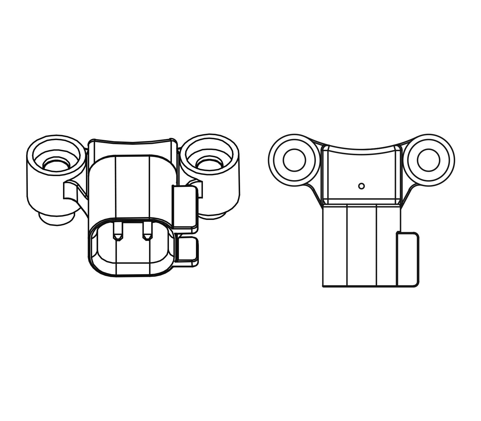 Hella 011225921 Black 12V Bx Trumpet Horn Kit