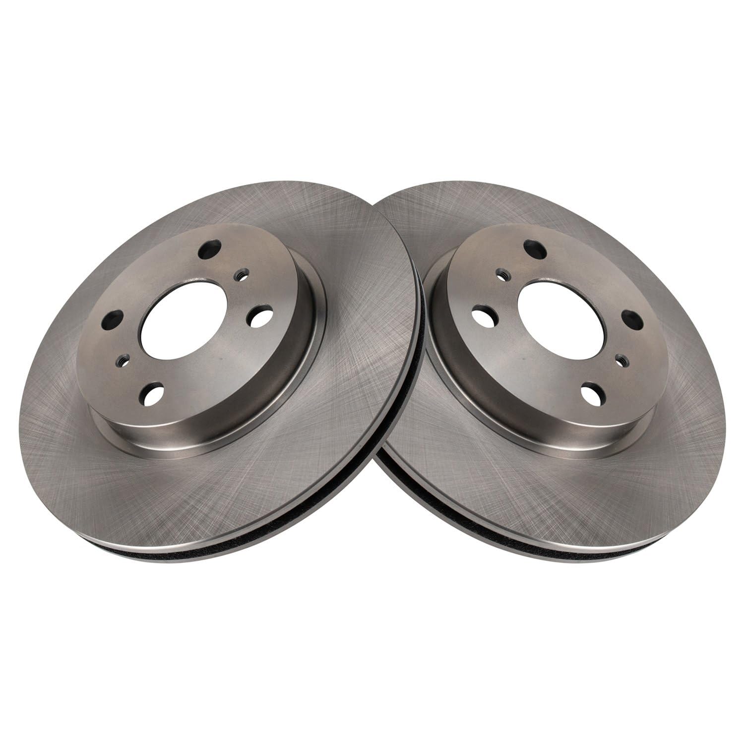 Trq Front Brake Rotors Set Vented Compatible With 2001-2005 Toyota Echo 2000-2005 Mr2 Spyder