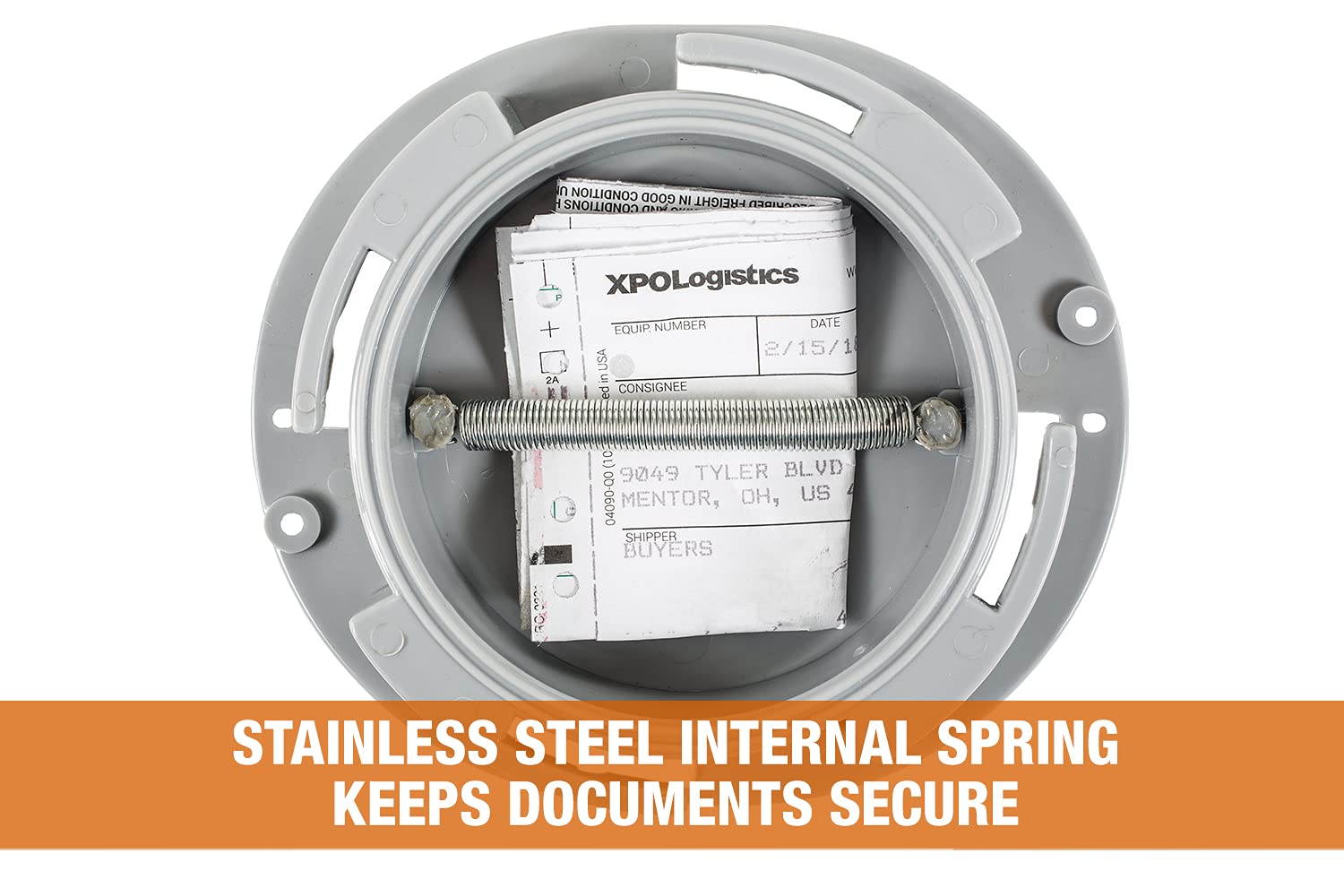 Buyers Products 5201101 Plastic Document Holder Kit With Clear Cover, Truck And Trailer Registration & Insurance Card Holder, Corrosion And Uv Resistant