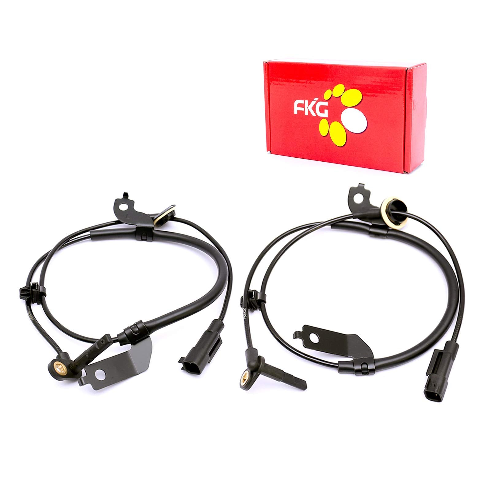 FKG ABS Wheel Speed Sensor Front Left and Right ALS1784 ALS1785 For 2008-2010 Mitsubishi Lancer 2.0L 2.4L, 2007-2011 Mitsubishi 
