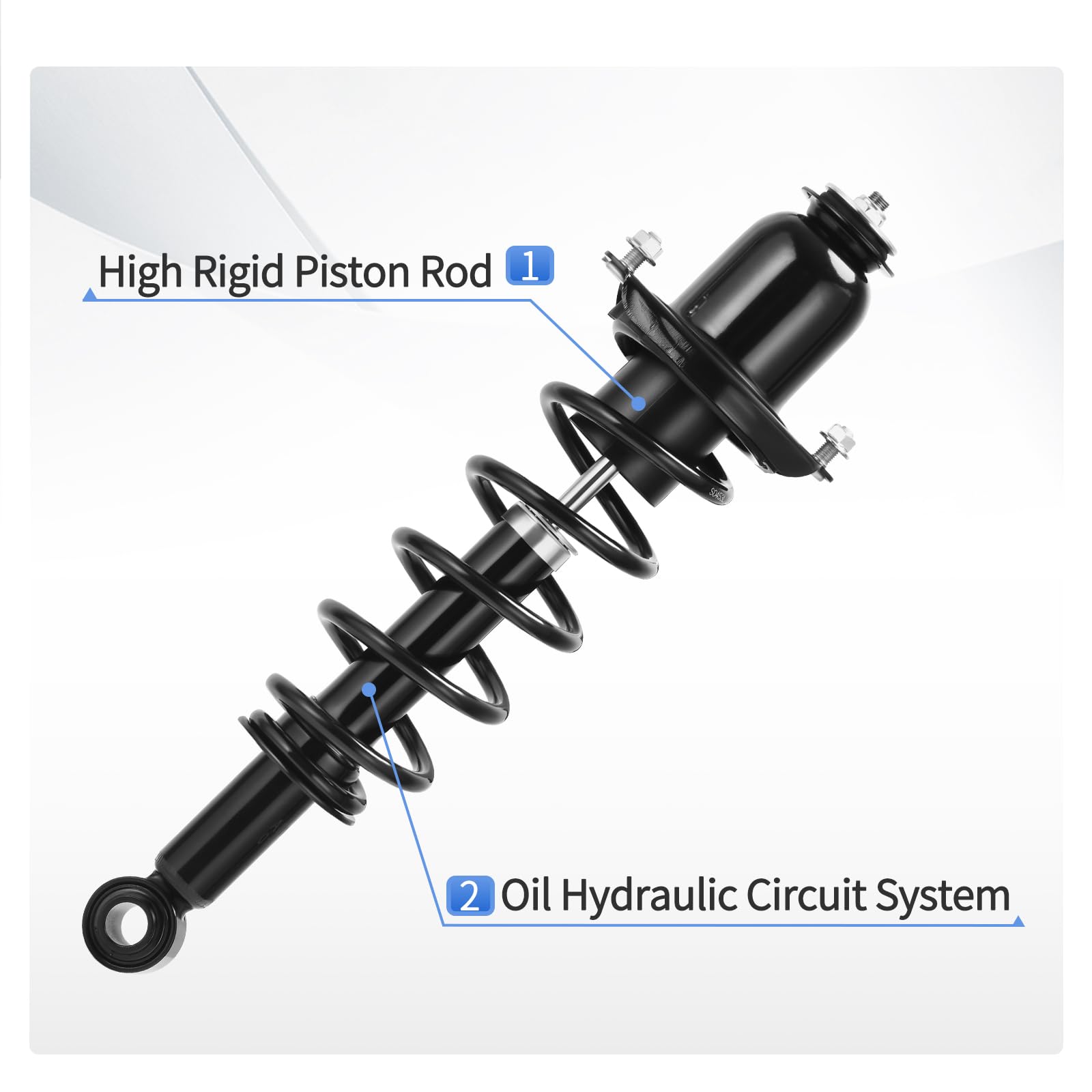 Yitamotor Rear Complete Strut Quick Struts Shocks And Coil Spring Assembly Compatible With 2004-2009 Prius