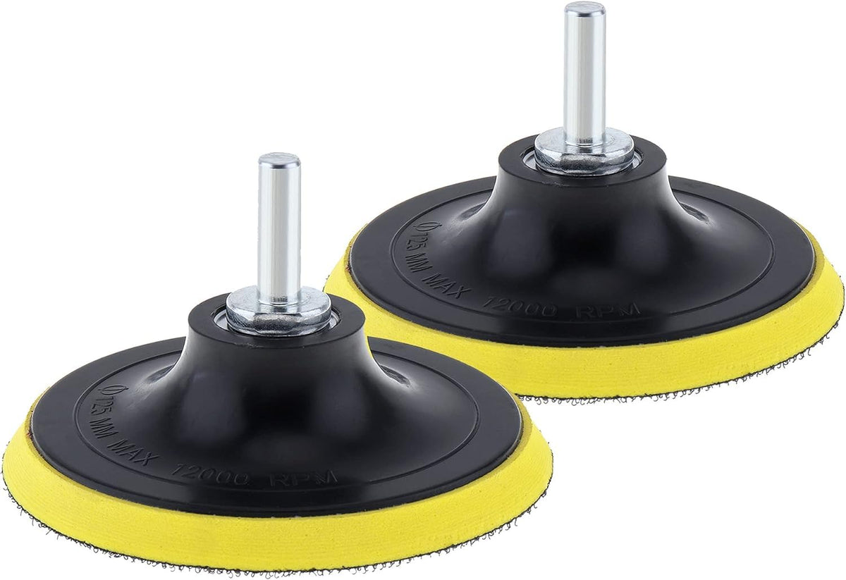 Yakamoz 2Pcs 5 Inch Hook And Loop Backing Pad Sanding Holder Polishing Backer Plate With M14 Thread To 8Mm Adapter For Orbital S