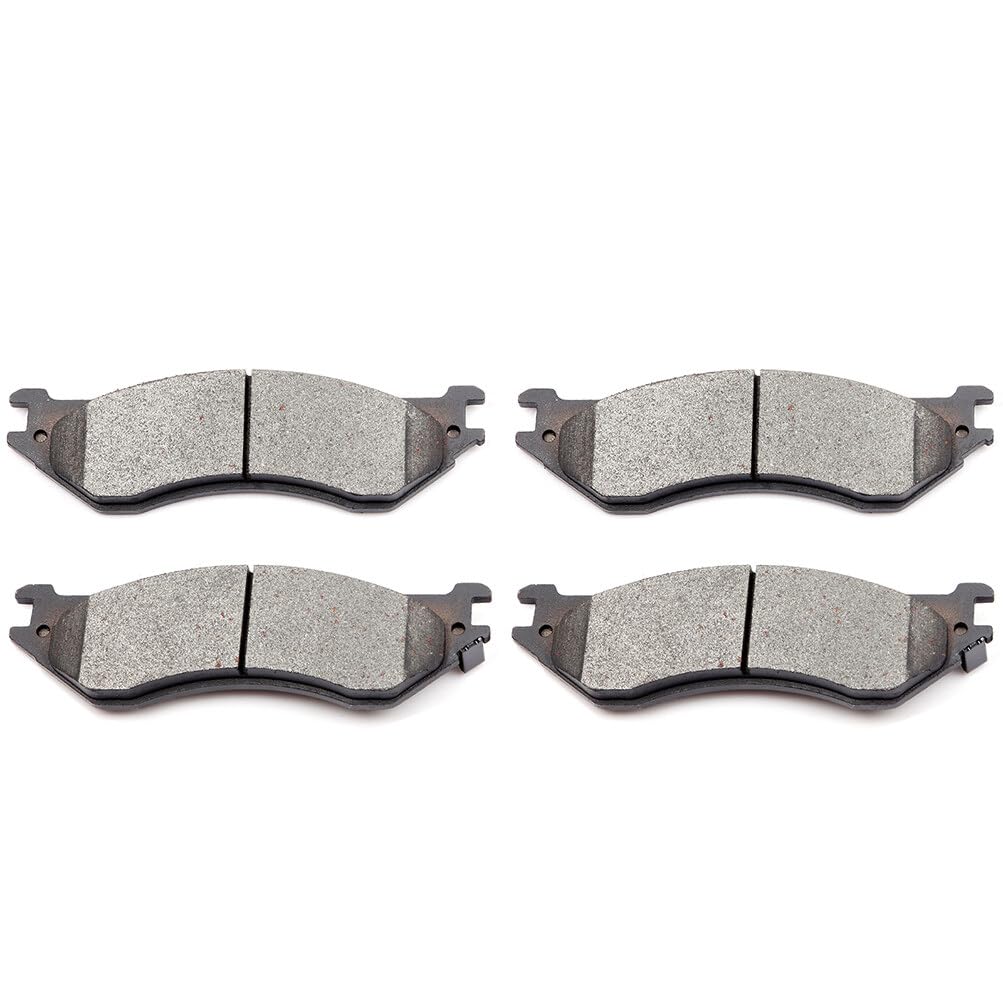 Cciyu D702 Rear Semi-Metallic Disc Brake Pads Kit For Dodge B1500 Durango Ram 1500 Ram 1500 Van For Ford Expedition For F-150 Fo