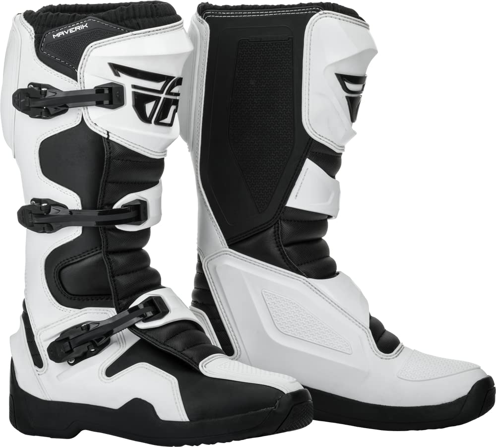 Fly Racing Maverik Boot (White/Black, 14) WBCARB07DV7NVGZ