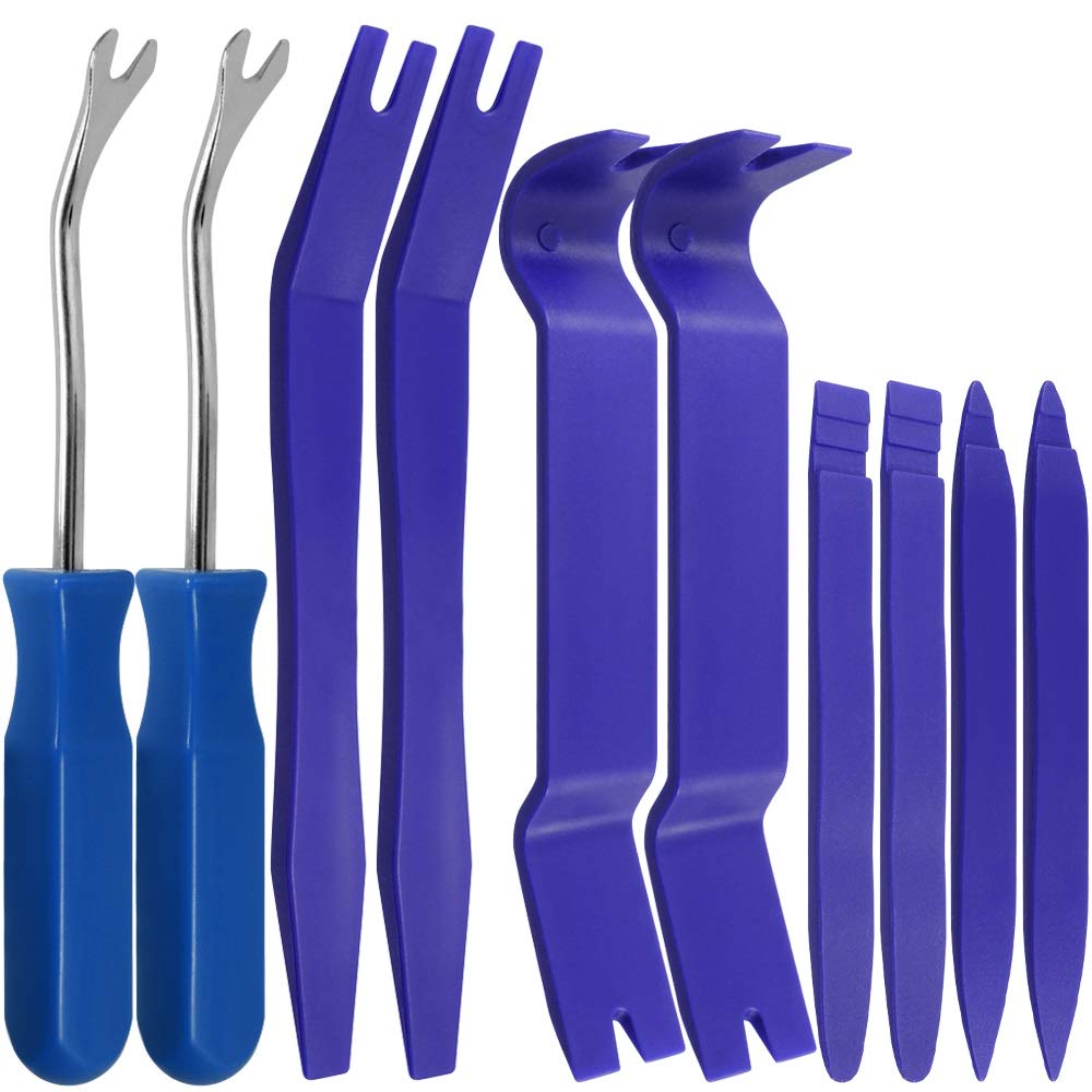Sourceton Auto Trim Removal Tools Kit Set Of 10 Pcs, Car Panel Dash Radio Removal Installer Pry Tools Kit, Upholstery Removal Ki