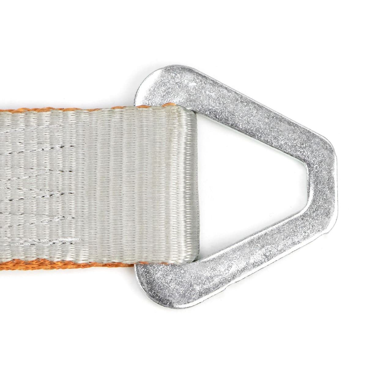 Vulcan Car Tie Down Axle Strap With Wear Pad - 2 Inch X 22 Inch - 4 Pack - Silver Series - 3,300 Pound Safe Working Load