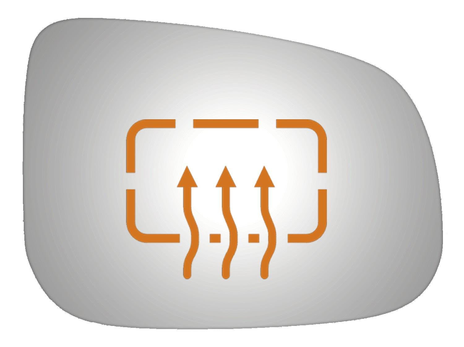 Burco 5452H Convex Passenger Side Power Replacement Mirror Glass Heated for 2011-2016 JAGUAR VANDEN PLAS, 2009-2014 XF, 2011-201