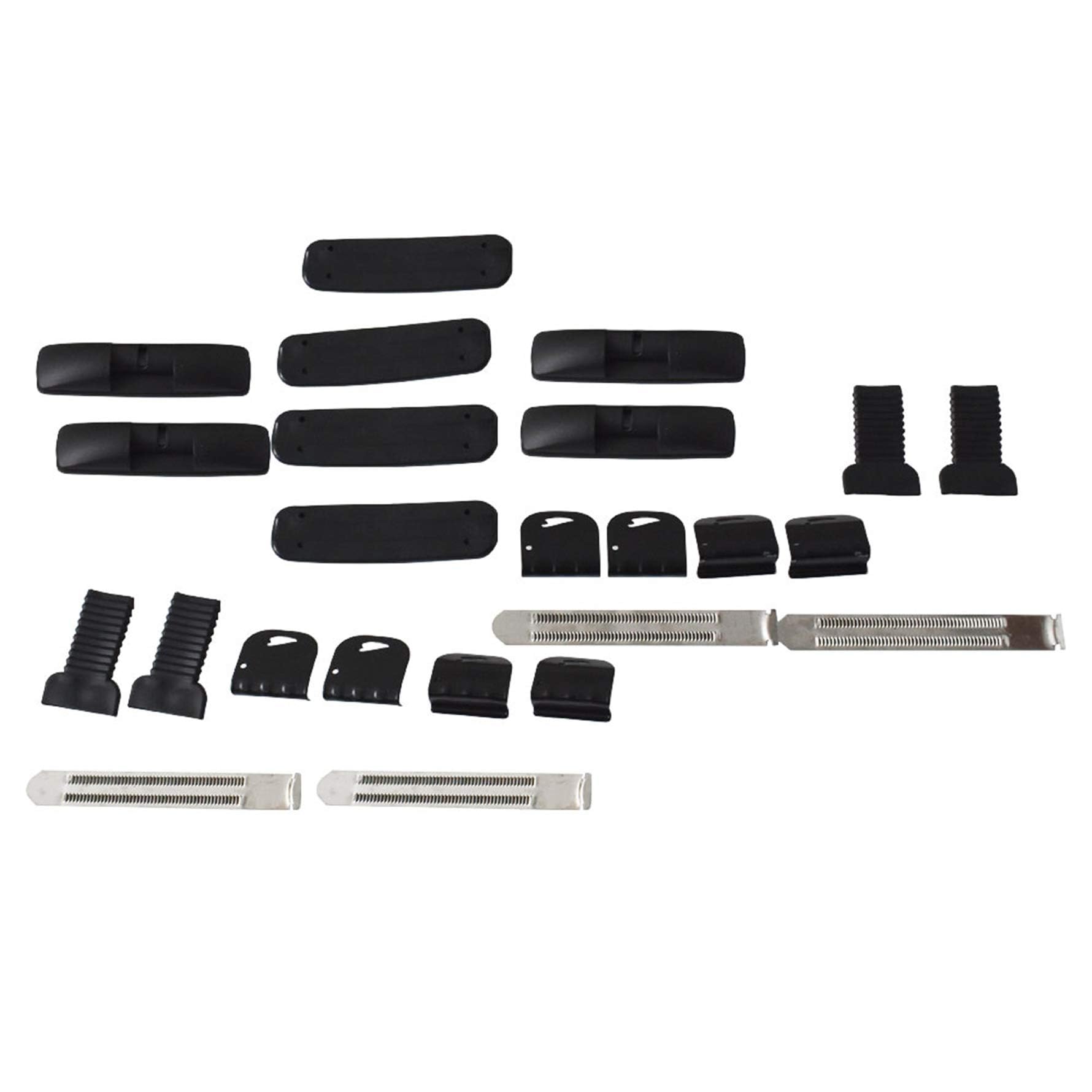 Munirater 2Pcs Universal 43.3 Inch Top Luggage Roof Rack Cross Bar Aluminum Carrier Adjustable Window Frame Black