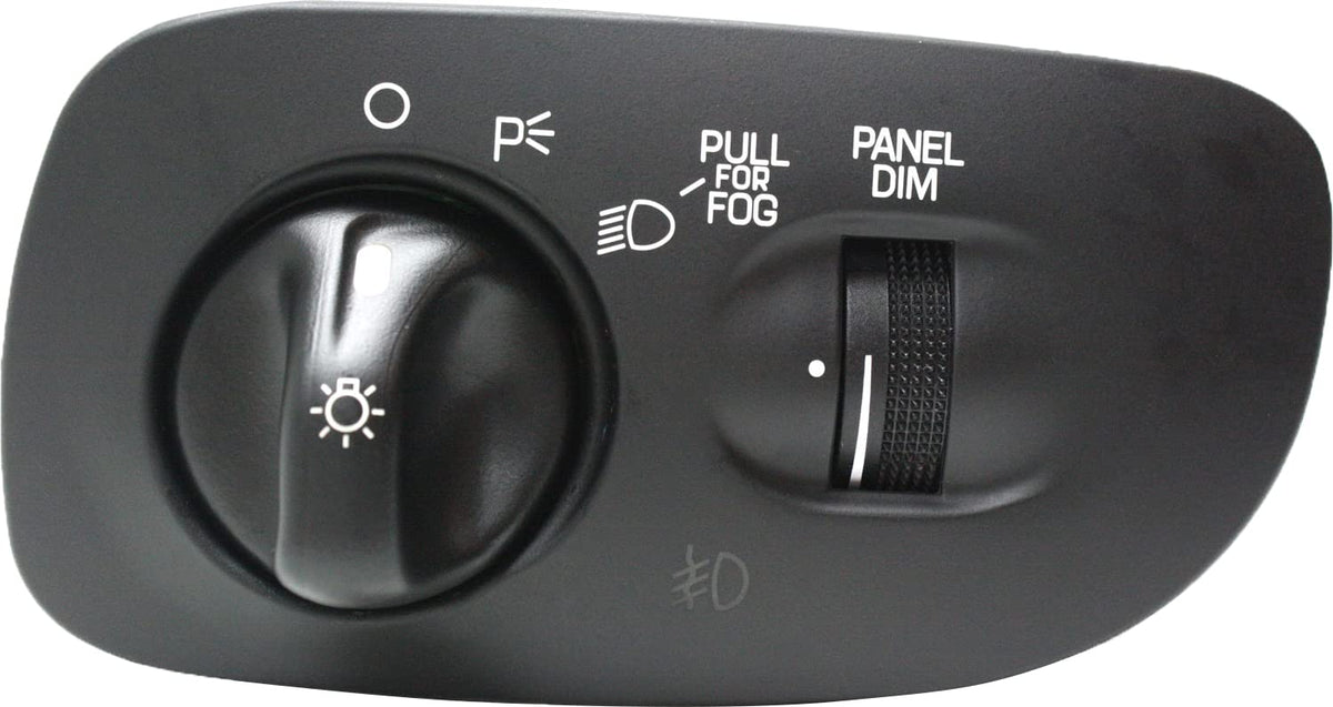 Garage-Pro Headlamp Headlight Switch Compatible with 1997-1998 Ford F-150, 1997-1998 Expedition, 1997-1998 F-250, Black, with Fo
