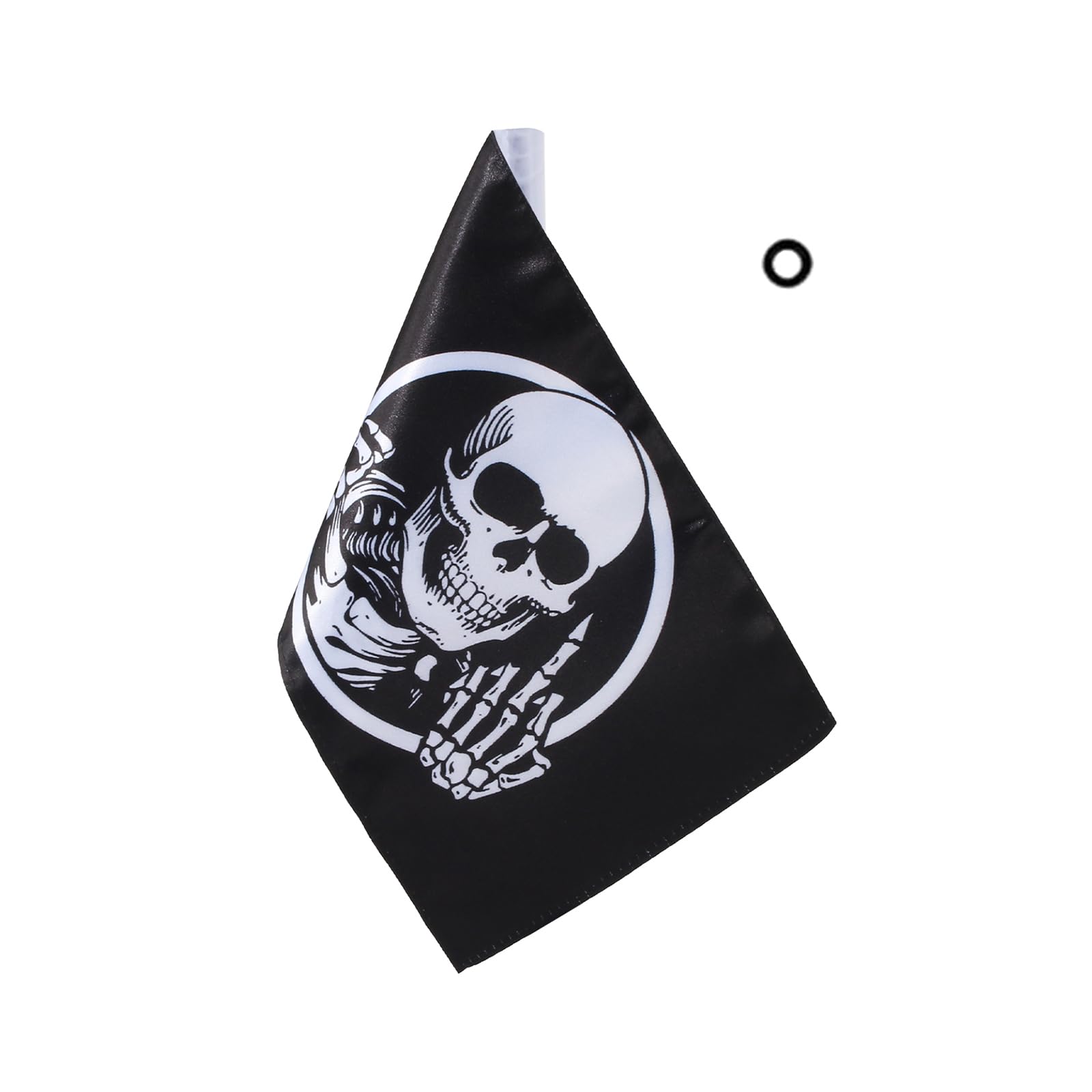 Pirate American Flag Bandana Crossbones Skull 6x 9'' Flags, Motorcycle Flag with 4/5'' Sleeve For 3/8'' Flag Mount Poles For Har