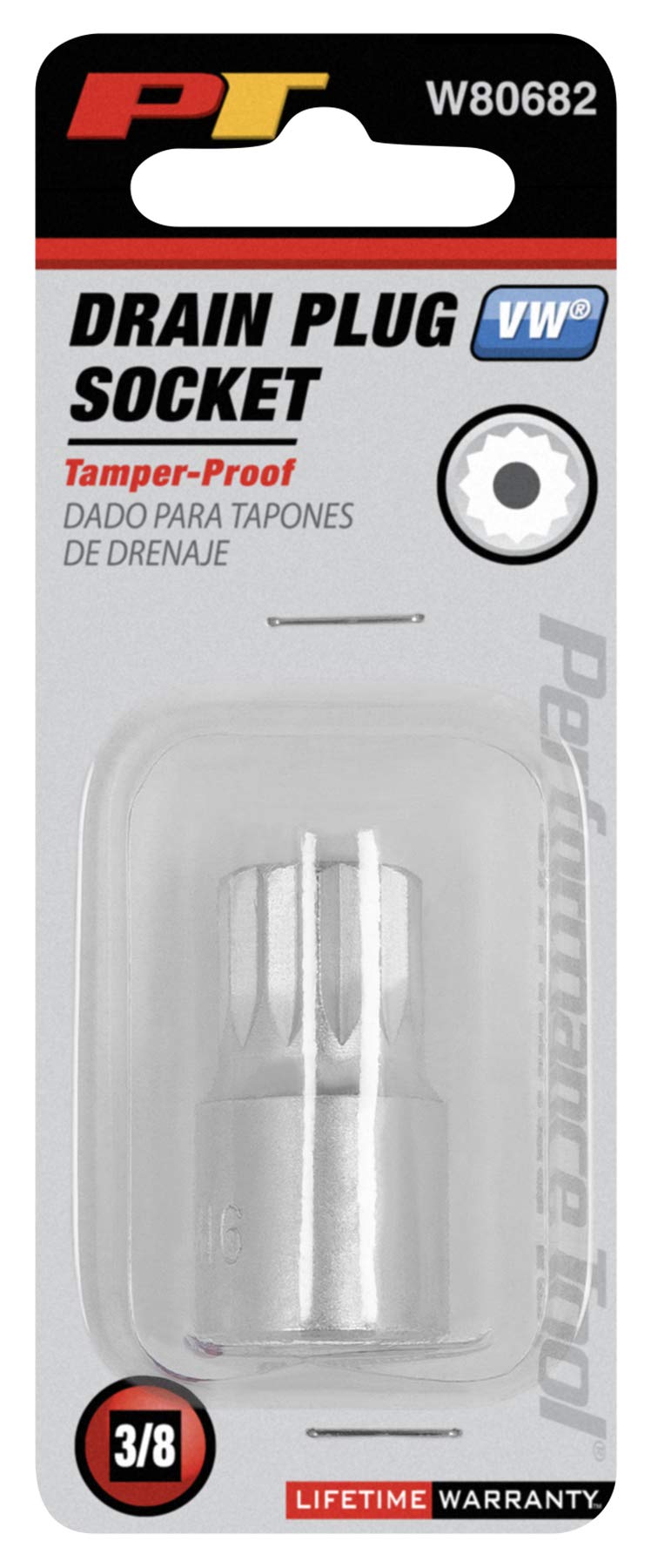 Performance Tool W80682 Tamper Proof Drain Plug Socket