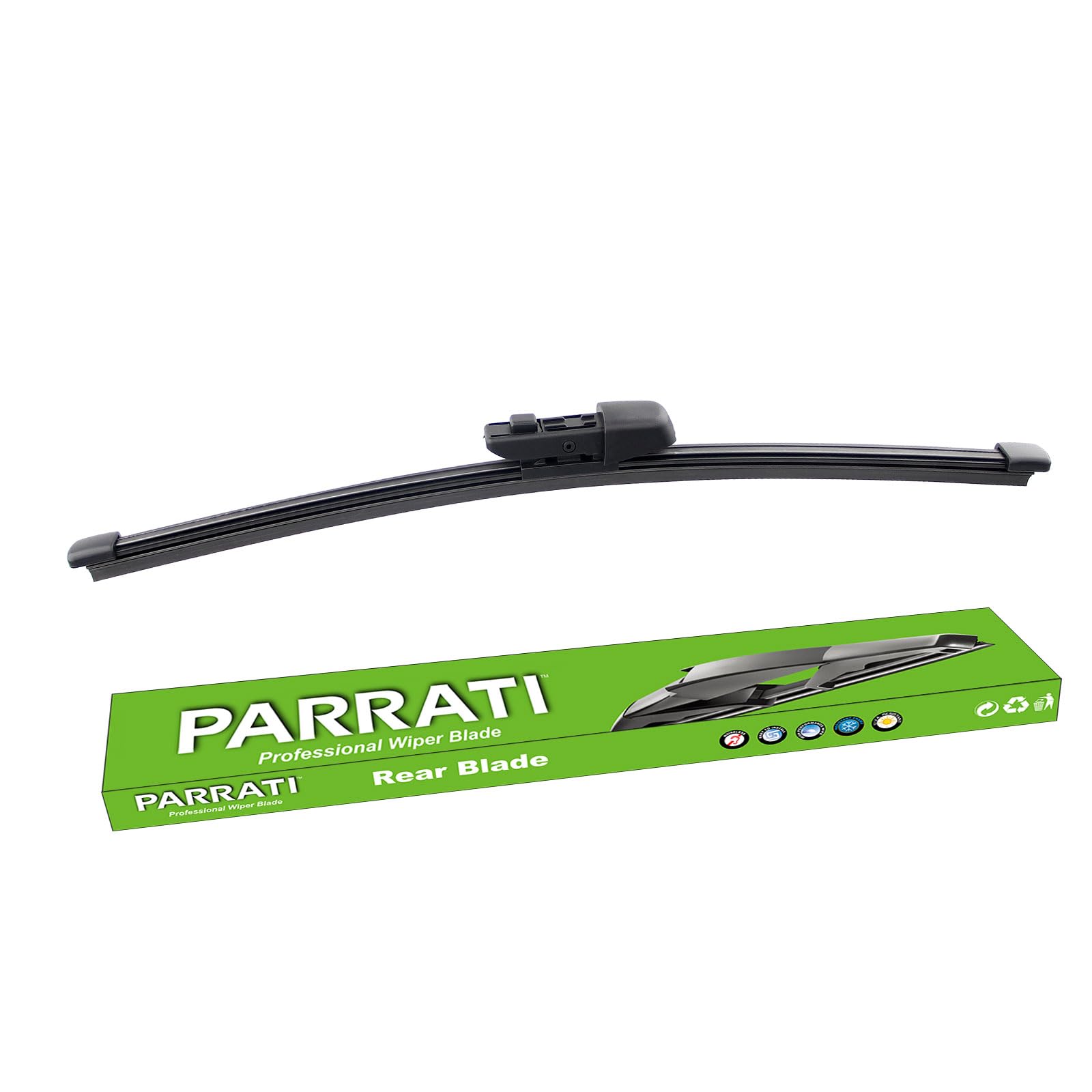 PARRATI 15'' Premium Rear Wiper Blades All-Season Replacement for 2018+ Volkswagen Tiguan,2019+ Touareg Rear Windshield Wipers-(
