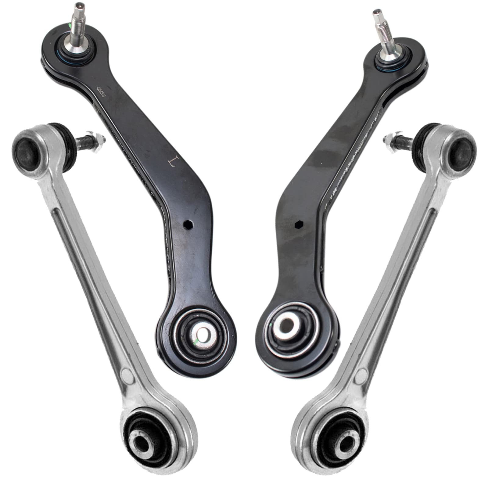 TRQ Rear Upper Control Arm with Ball Joint Set Compatible with 1993-2001 BMW 740i 740iL 1995-2001 750iL