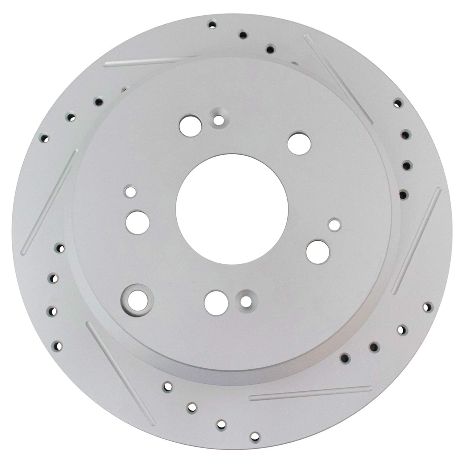 Trq Rear Performance Brake Rotors Set Premium G-Coated Cross Drilled & Slotted Compatible With 2005-2010 Honda Odyssey