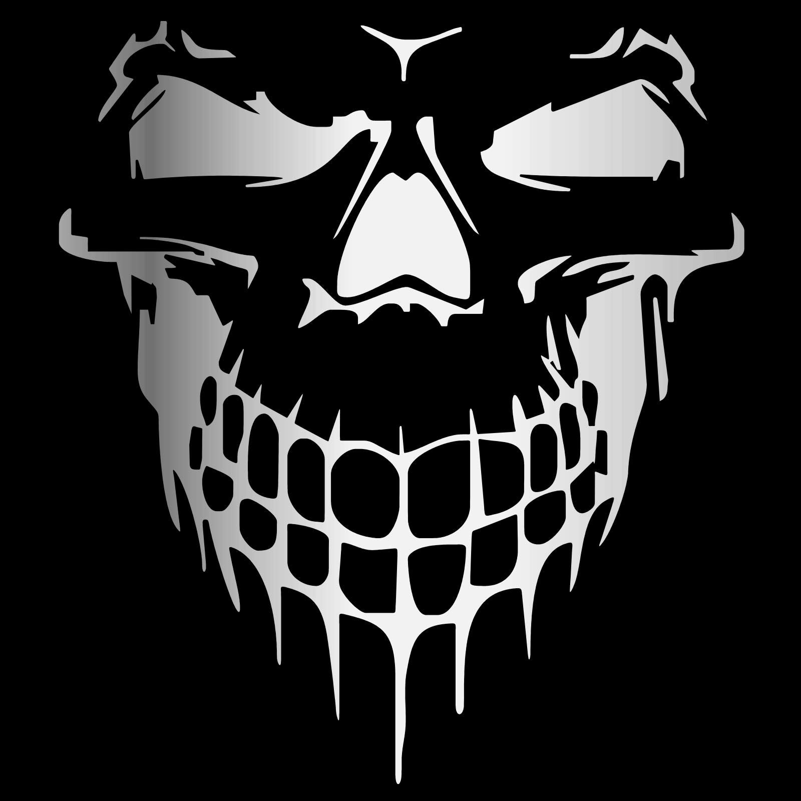 Hungmieh Car Hood Decal, Cool Skull Sticker For Truck, Suv, Motorcycle, Bicycle With 10 Options And 5 Sizes, 25 Inch Maximum, Gl