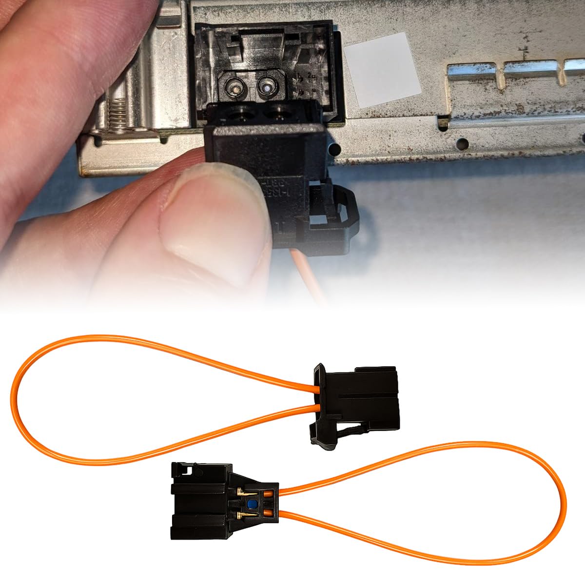 KPFILEH 2PCS Most Fiber Optic Loop, Female & Male Fiber Optic Bypass Loop Adapter, Universal Device Connector Diagnostic Tool fo