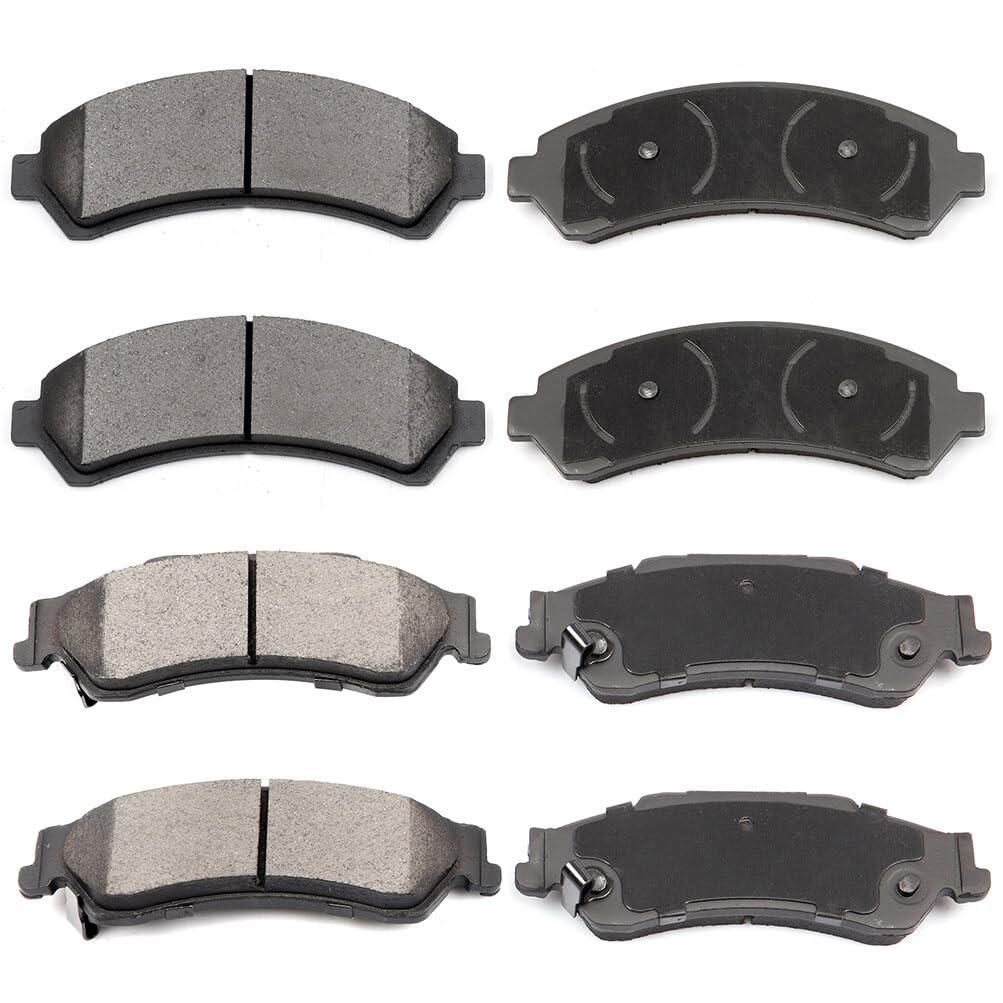 Eccpp D726-7593 D729-7596 Front & Rear Ceramic Disc Brake Pad Set Fit For Chevrolet Blazer 1997-2005,For Chevrolet S10 1998-2004