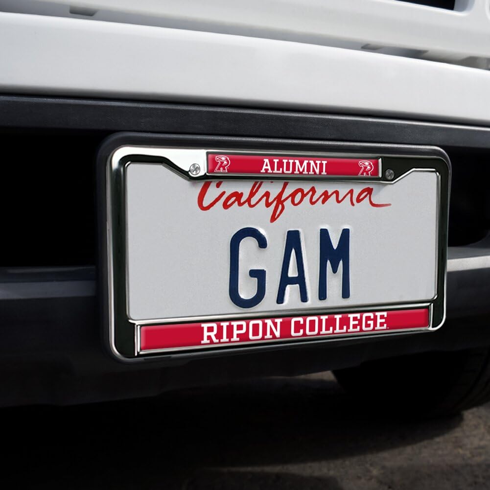 Ripon College Alumni Full Size Standard License Plate Metal Frame