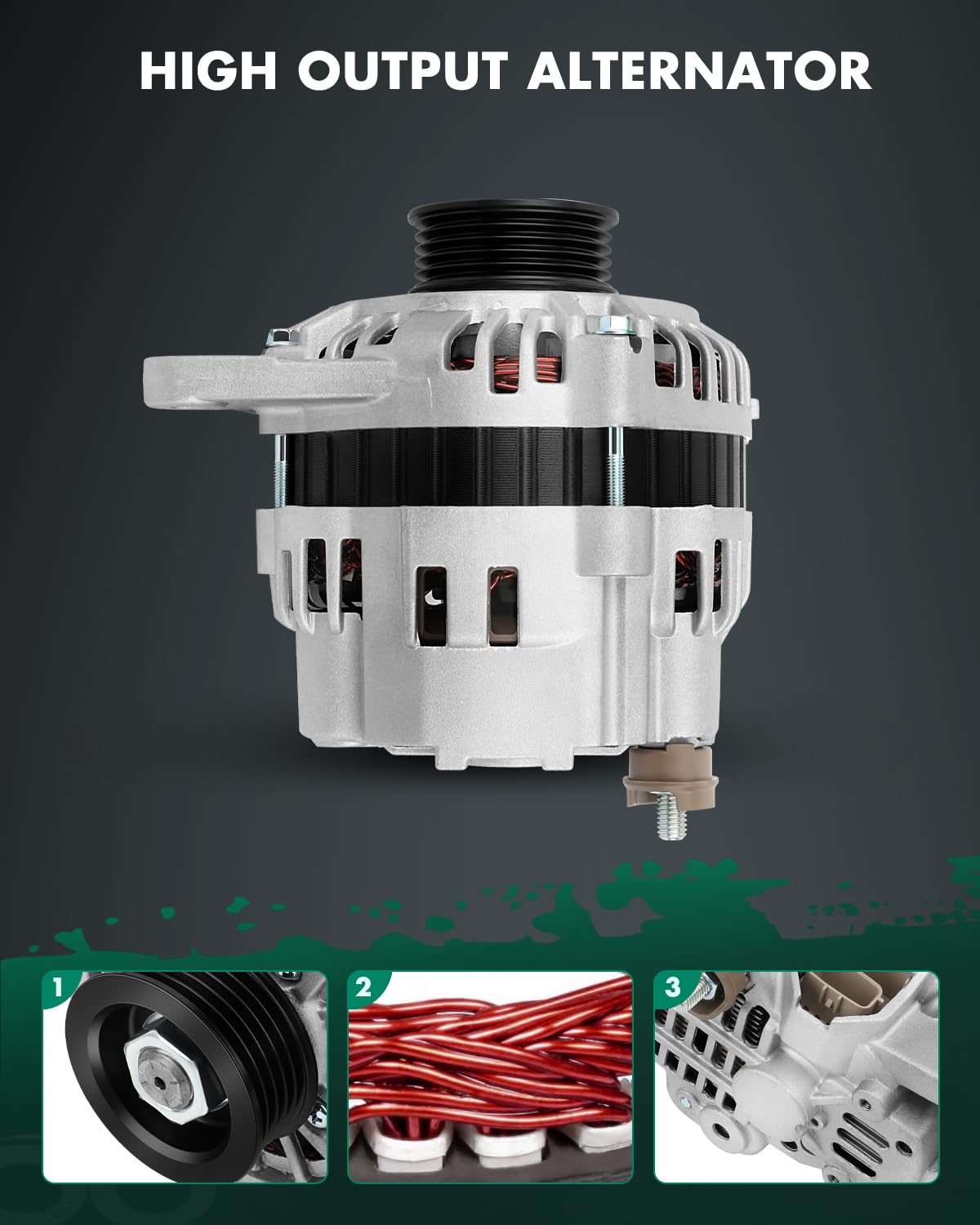 SCITOO Alternator Fits for Mitsubishi for Eclipse 2000-2005,for Mitsubishi for Galant 1999,for Mitsubishi for Mirage 2000-2002-