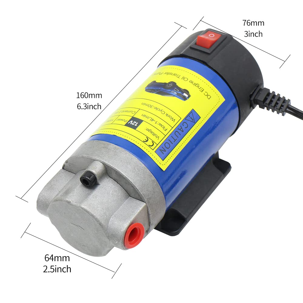 Makerele Oil Extractor Pump For Engine Oil Extraction And Oil Transfer Change Pump,Portable Electric Self-Priming Powerful Gear