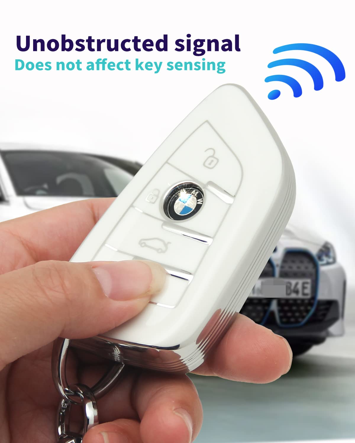 Haoyoumei Suitable For Bmw Key.Advanced Soft Tpu Key Case Is Compatible With X1 X3 X4 X5 X6 X7 M5 M6 1 3 4 5 6 7 Gt3 Gt5 Gt6 Key