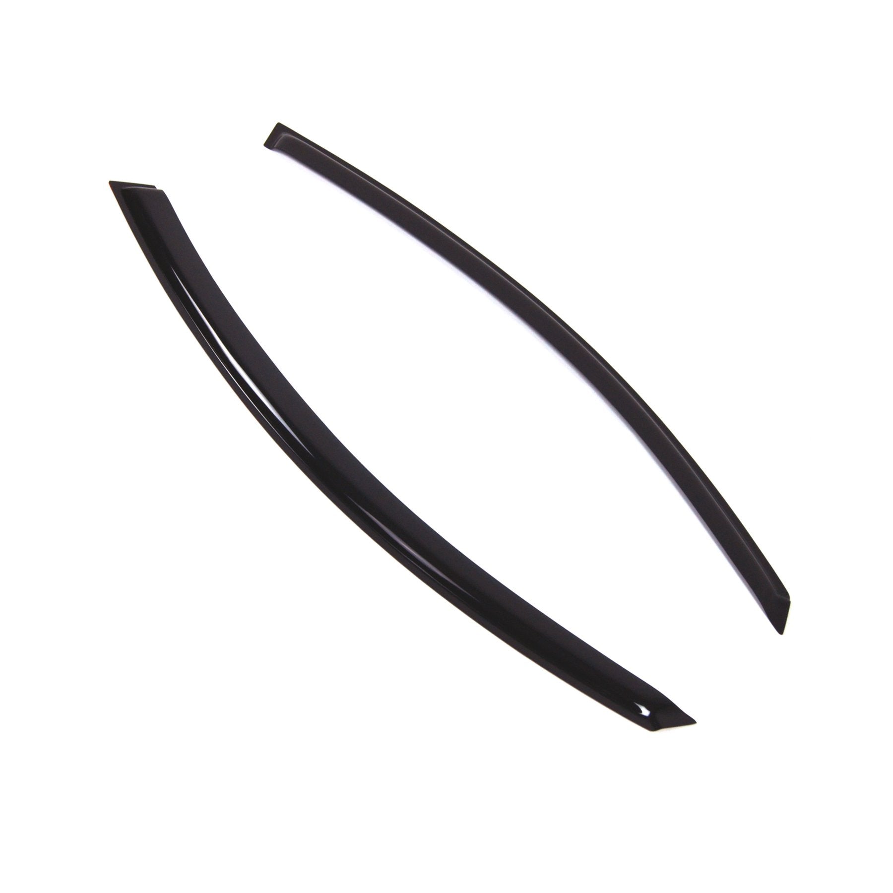 Tuningpros Window Visor Compatible With 2008-2013 Nissan Altima Coupe, Dgwv2-835 Outside Mount Deflector Rain Guard Dark Smoke,