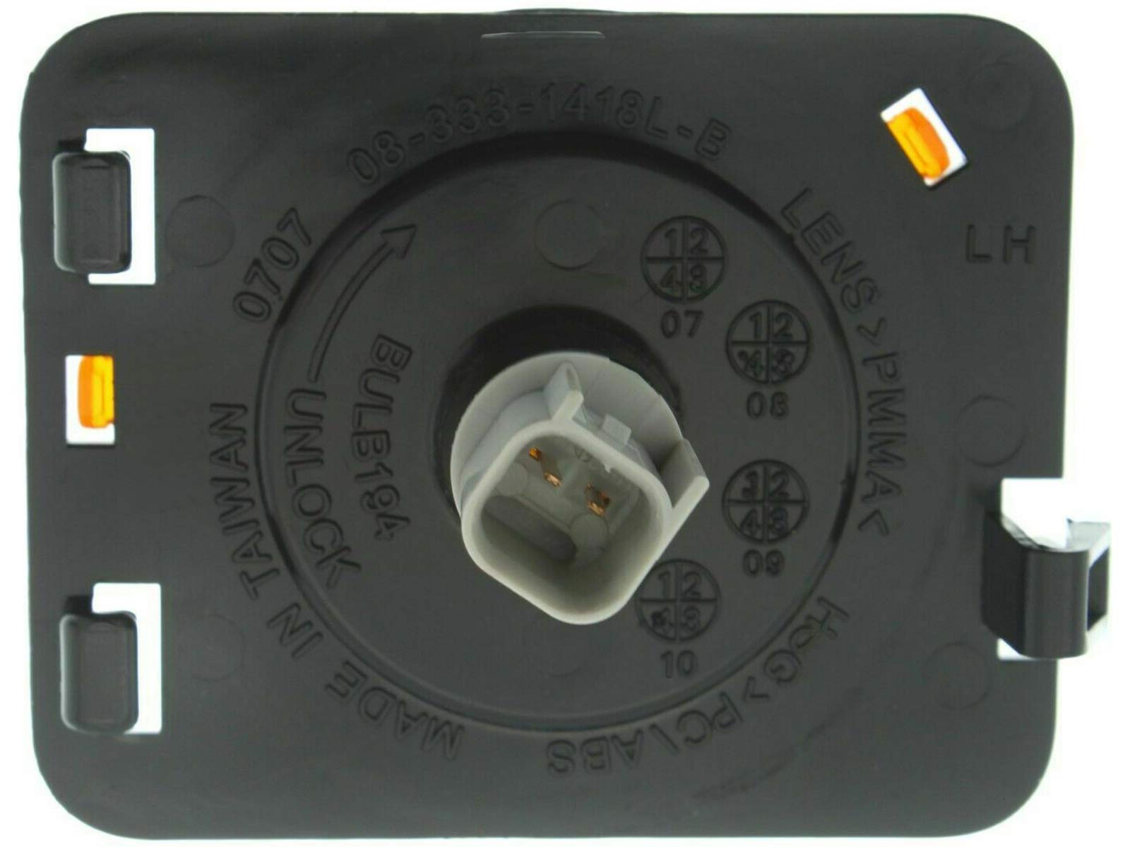 Auto Parts Avenue Apa Replacement Side Marker Light For 2007-2018 Wrangler With Bulb Included Driver Left Side 55078145Aa Ch2550127