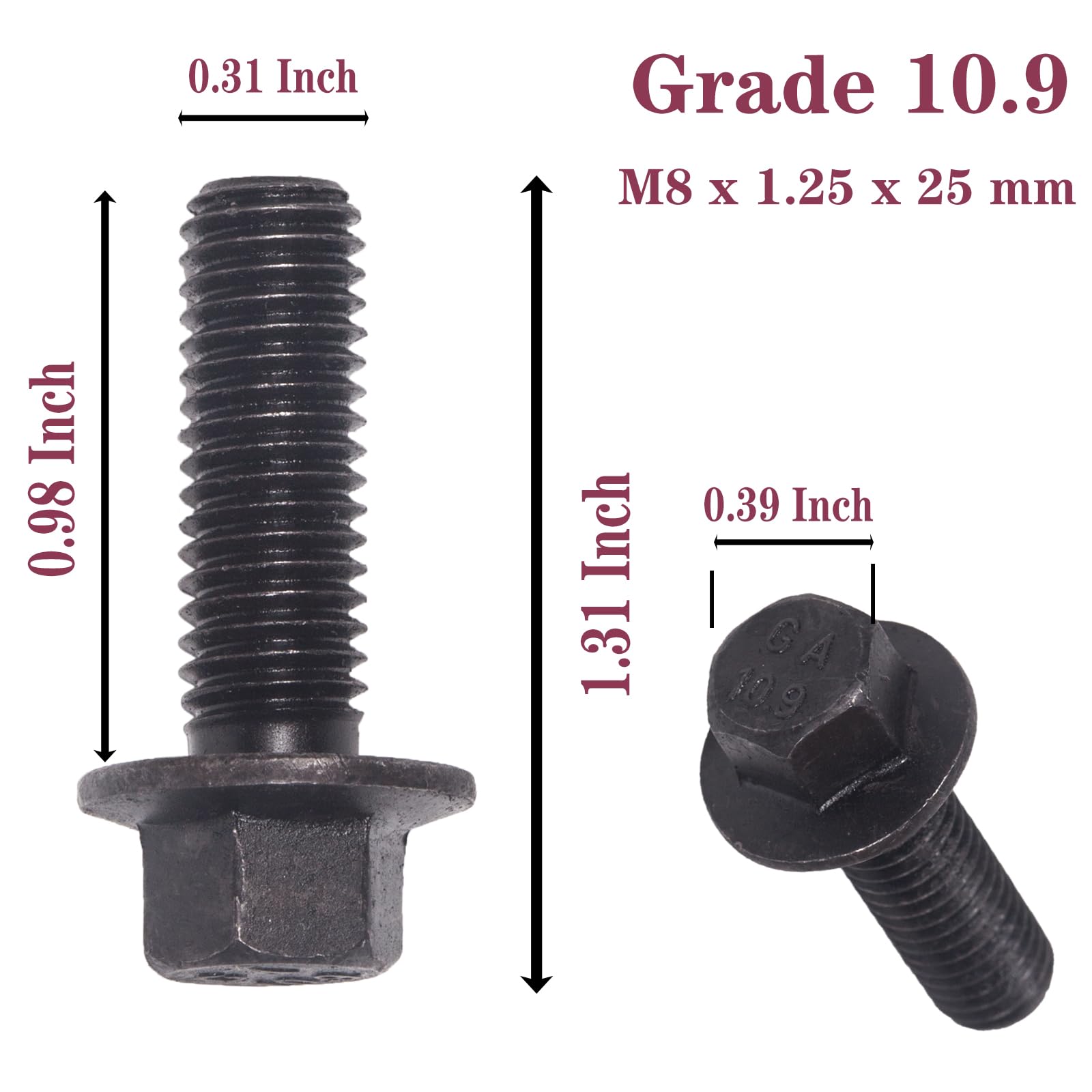 551696 Exhaust Manifold Bolts,Manifold Header Bolts for GM LS1 LS3 LS2 LSX LT series engines 12 PCS for GM 12617944 Exhaust Mani