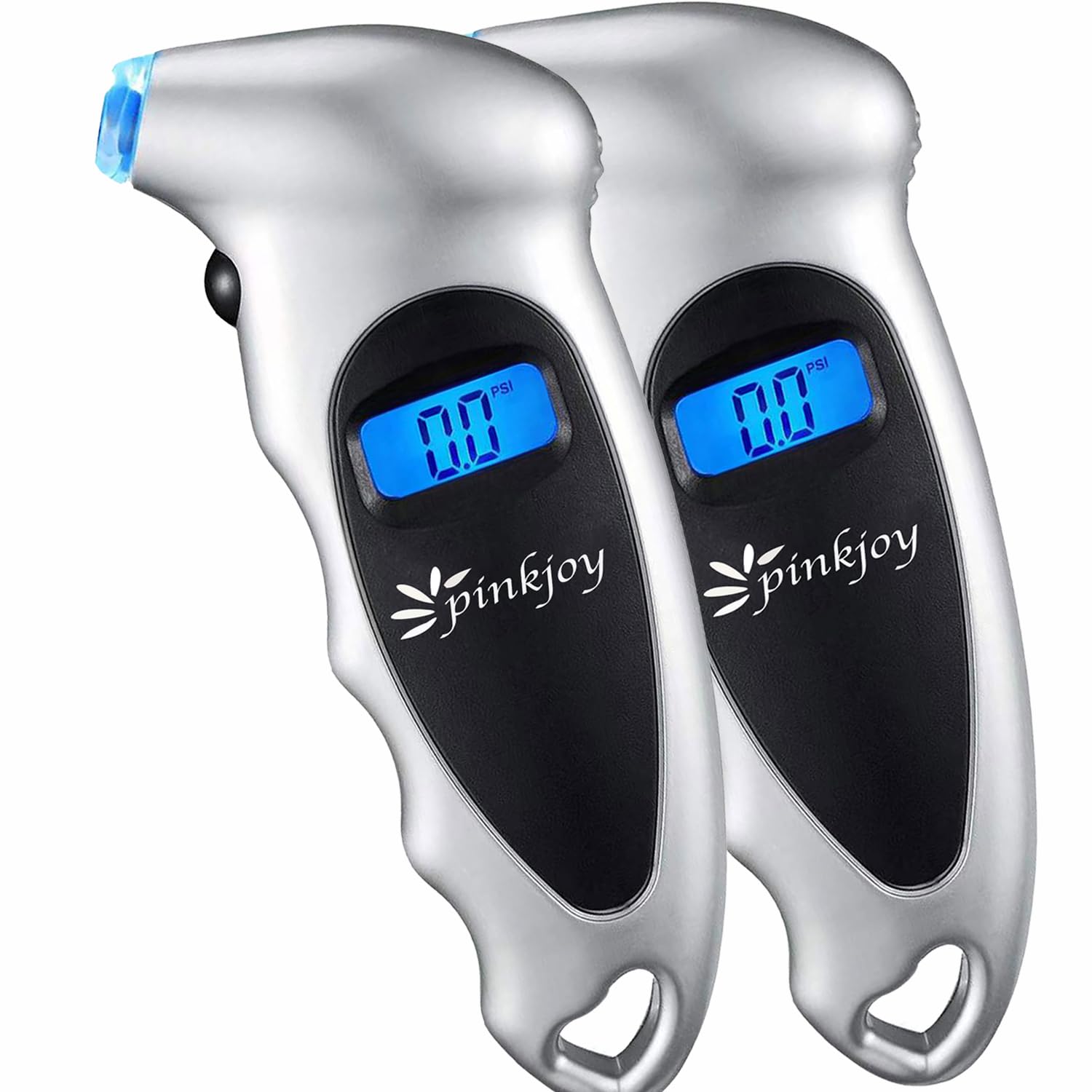PINKJOY Digital Tire Pressure Gauge 2 Pack 150 PSI, 4 Settings, Tire Gauge for Car, Truck, Motorcycle, Bicycle with Backlit LCD 