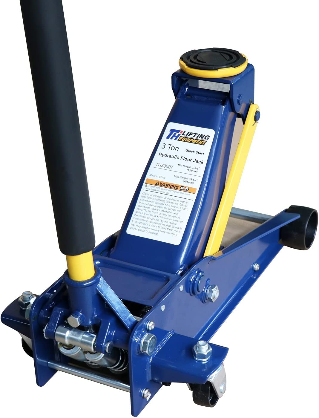 Stronghold Floor Jack,Heavy Duty 3 Ton Floor Jack,Low Profile Hydraulic Jack, Steel Service Jack Quick Rise With Double Pump Qui