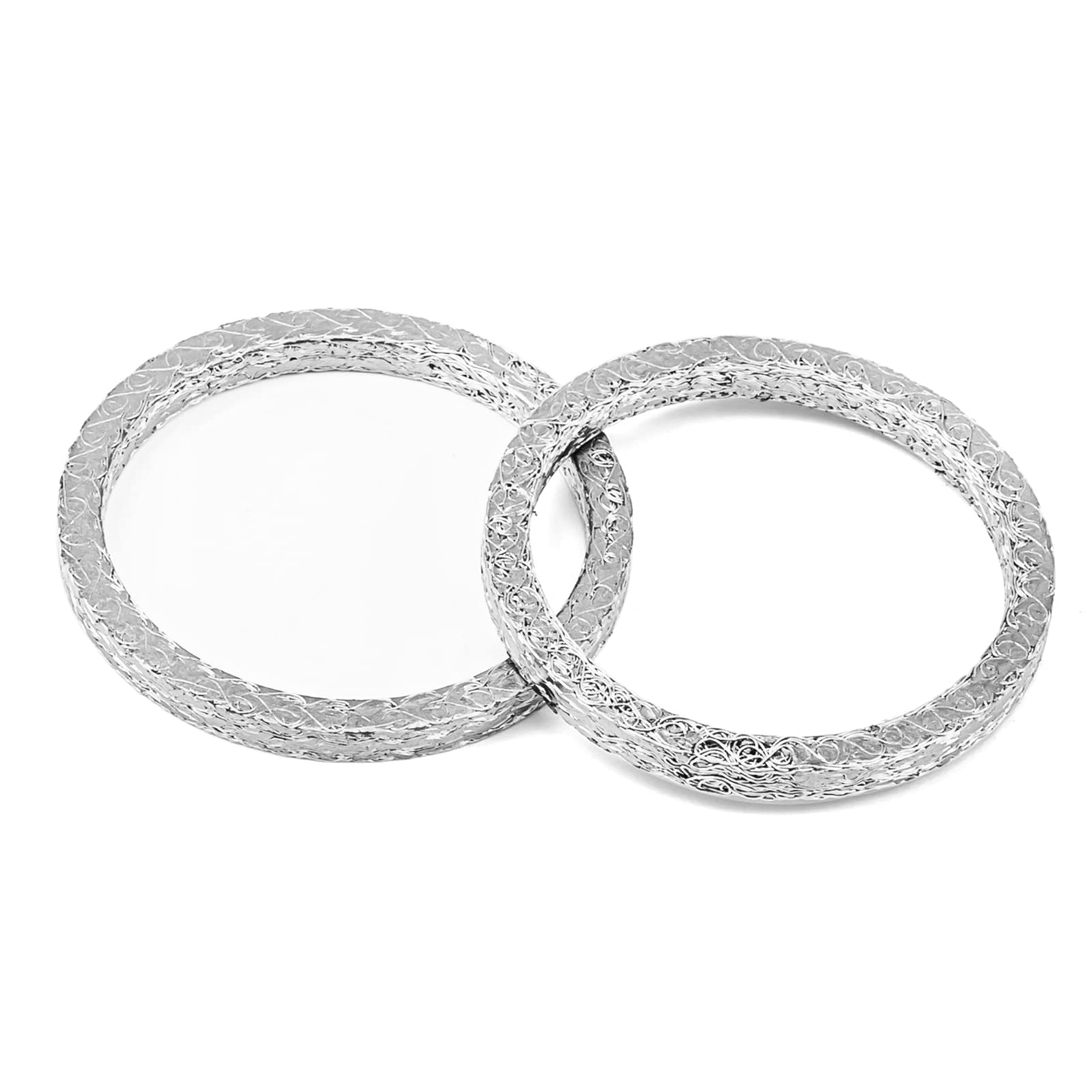 Mofun Exhaust Gasket Kit Harley Exhaust Flange Compatible With 1984-2023 Harley Big Twin Sportster Touring Softail Dyna,Steel Me