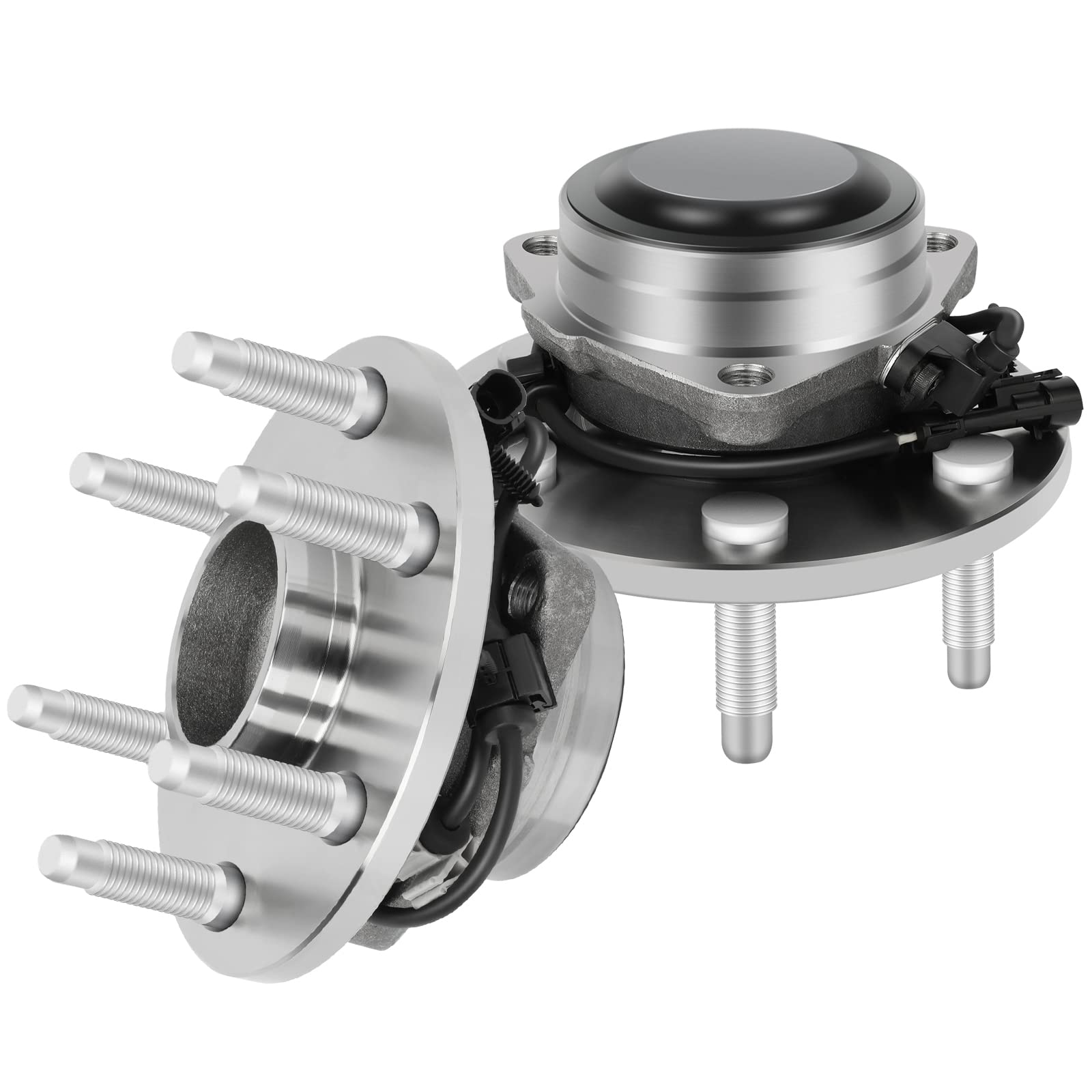 ECCPP 2pcs Front Wheel Hub Bearing Assembly for Chevy Express Silverado1500, GMC Savana 1500 Sierra Yukon Cadillac Escalade 6 lu