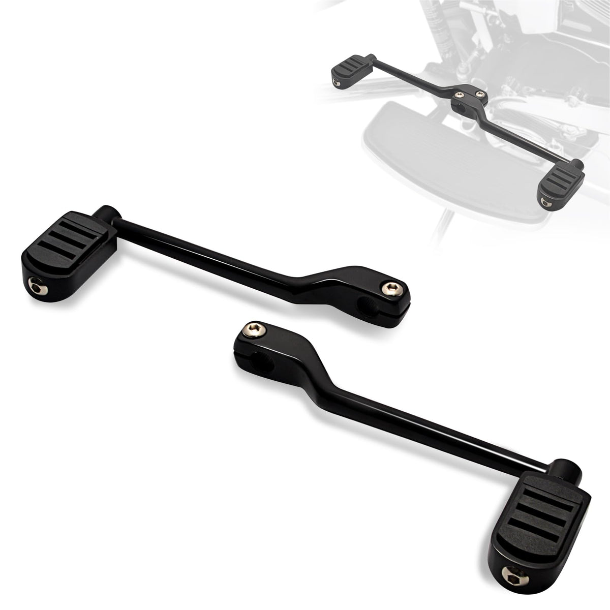 Fovplue Heel/Toe Shifter Levers W/Shift Pegs, Front And Rear Shifter Pegs For Ha WBCARB0B1F2HYV6