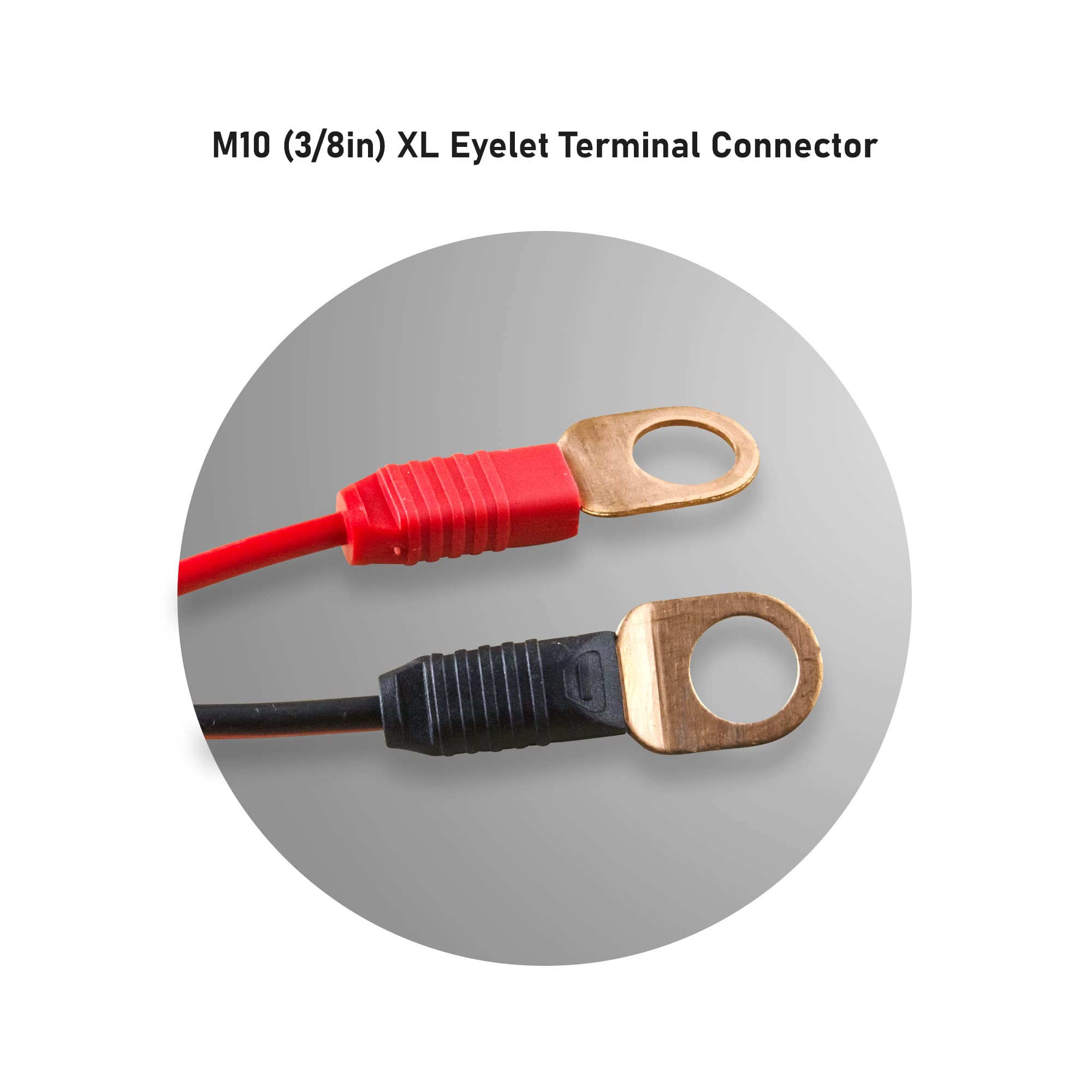 SafeAMP Wire Harness Compatible with NOCO GC008 X-Connect, M10 (3/8in) XL Eyelet Terminal Connector