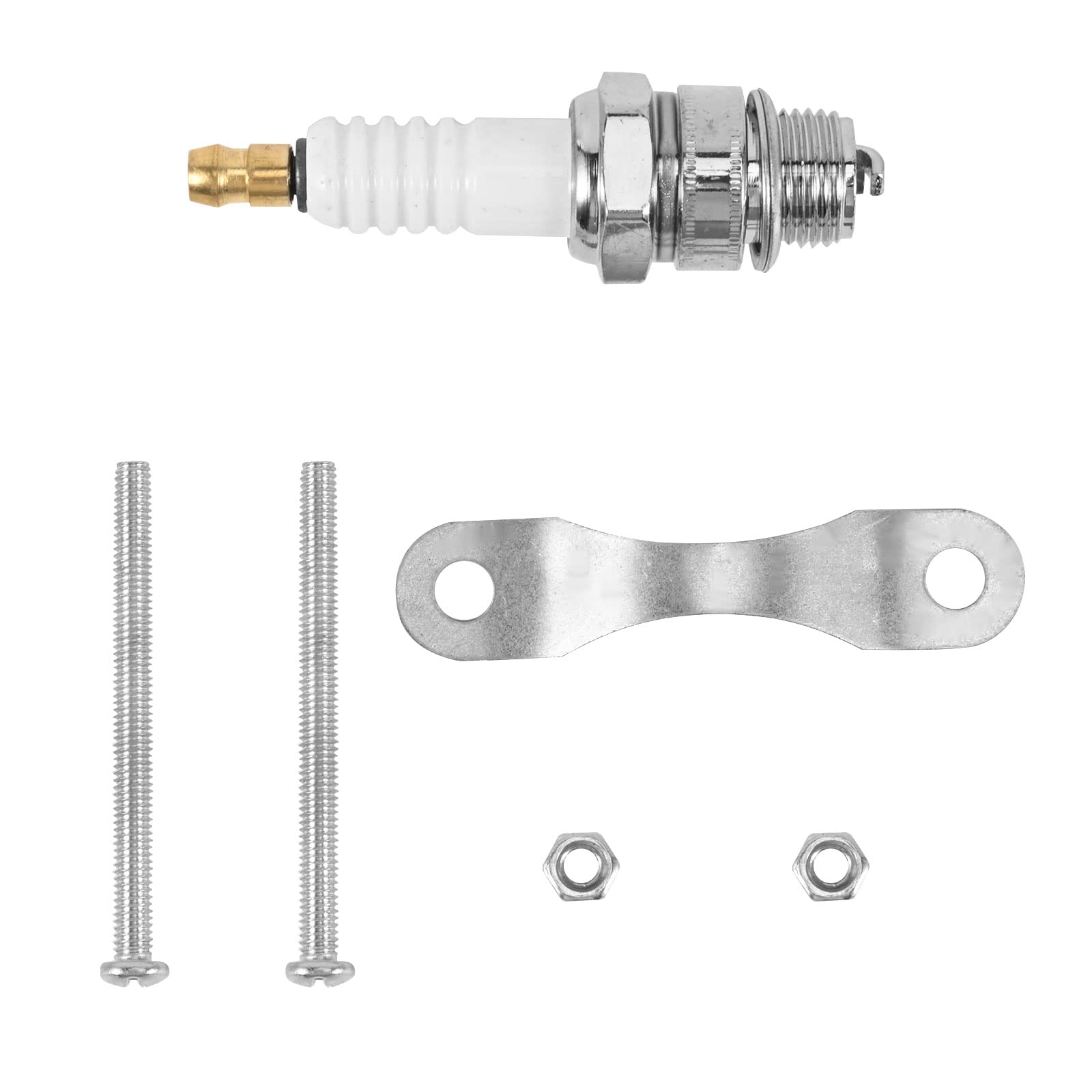 Trkimal High Performance Kit CDI + Ignition Coil + Magneto Coil + Spark Plug for 49cc-80cc 2-Stroke Motor Engine Motorized Bicyc