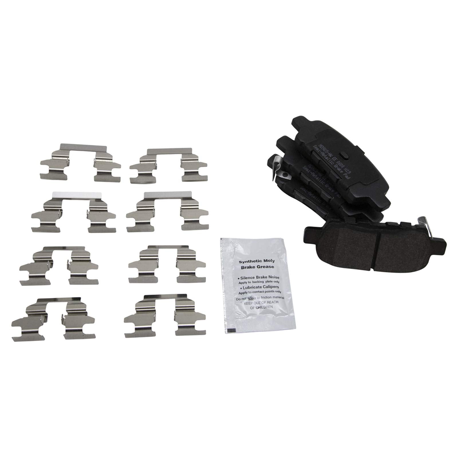 Trq Rear Brake Pad & Rotor Kit Brake Pads Brake Rotor Semi-Metallic Compatible With 2009-2023 Nissan Maxima
