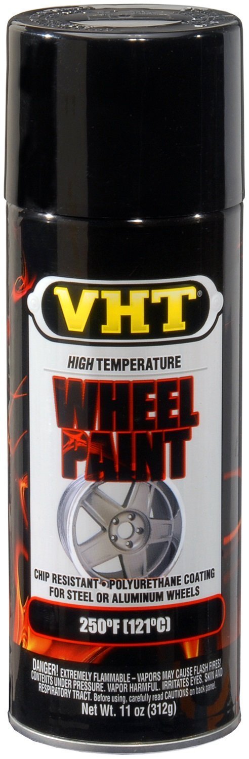 Vht Sp187-6Pk High Temperature Wheel Paint - Gloss Black Spray Paint - 11 Oz Aerosol Can, 6-Pack
