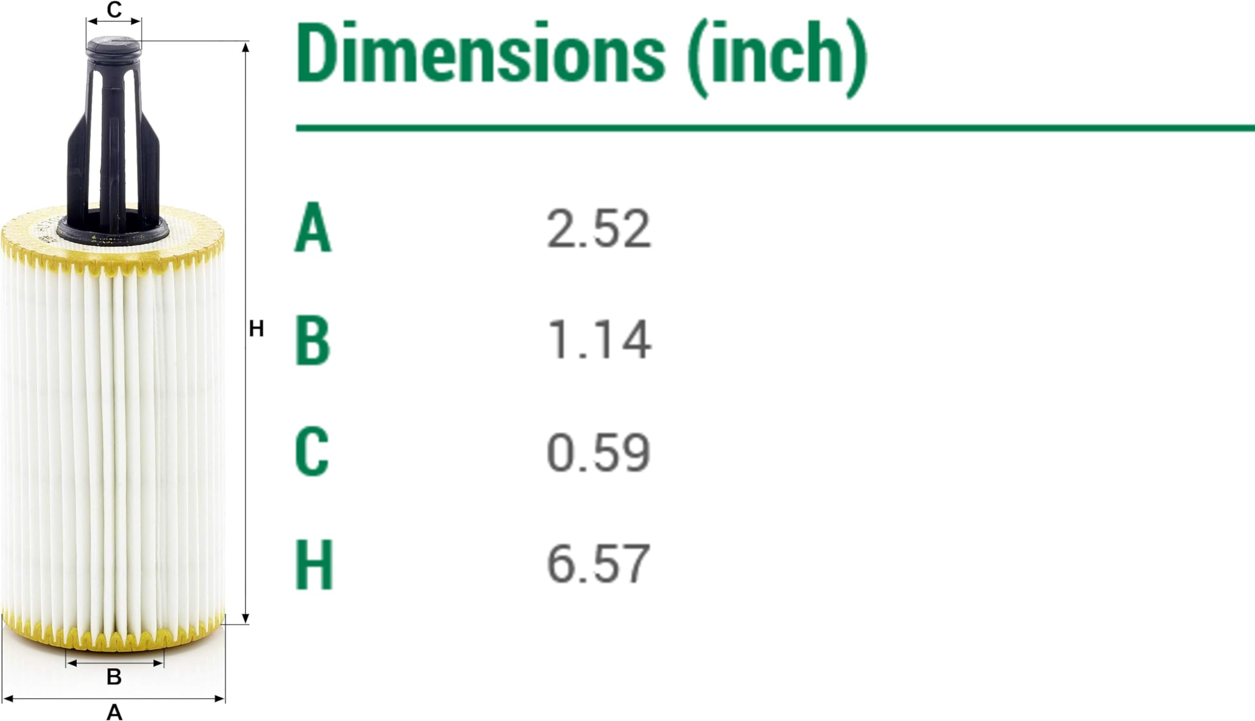 Mann-Filter Hu 7025 Z Oil Filter - Cartridge