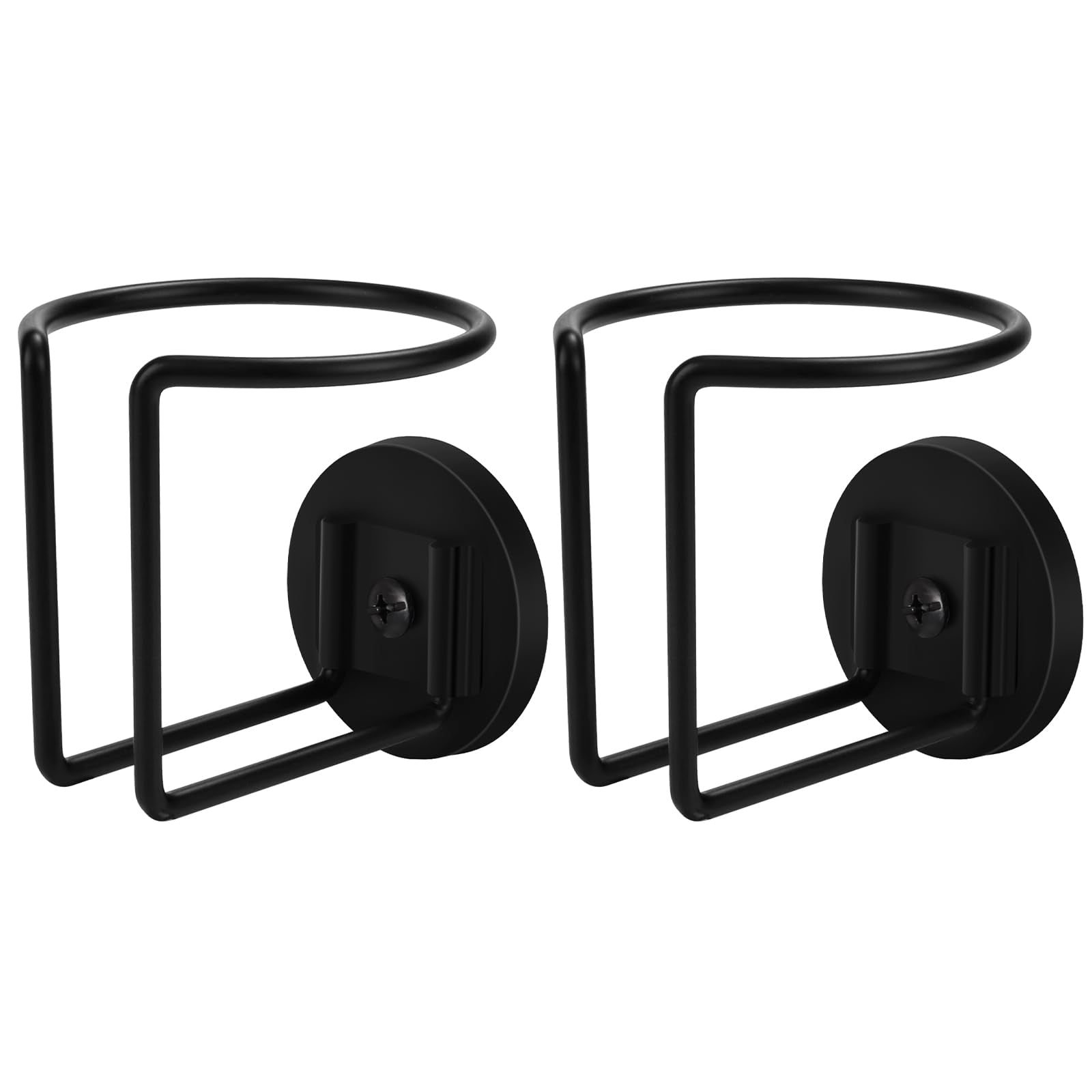 2 Pack Magnetic Cup Holder, Durmmur Sus 304 Stainless Steel Magnetic Cup Caddy, Magnetic Drink Holder For Tractor Mower Truck School Bus Refrigerator Treadmill, Magnet Can Holder On Metal Surface